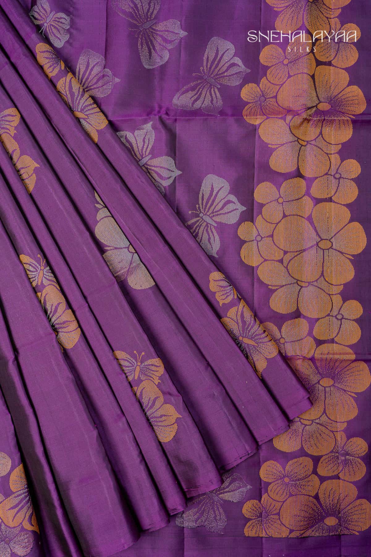 Purple Soft Silk Saree