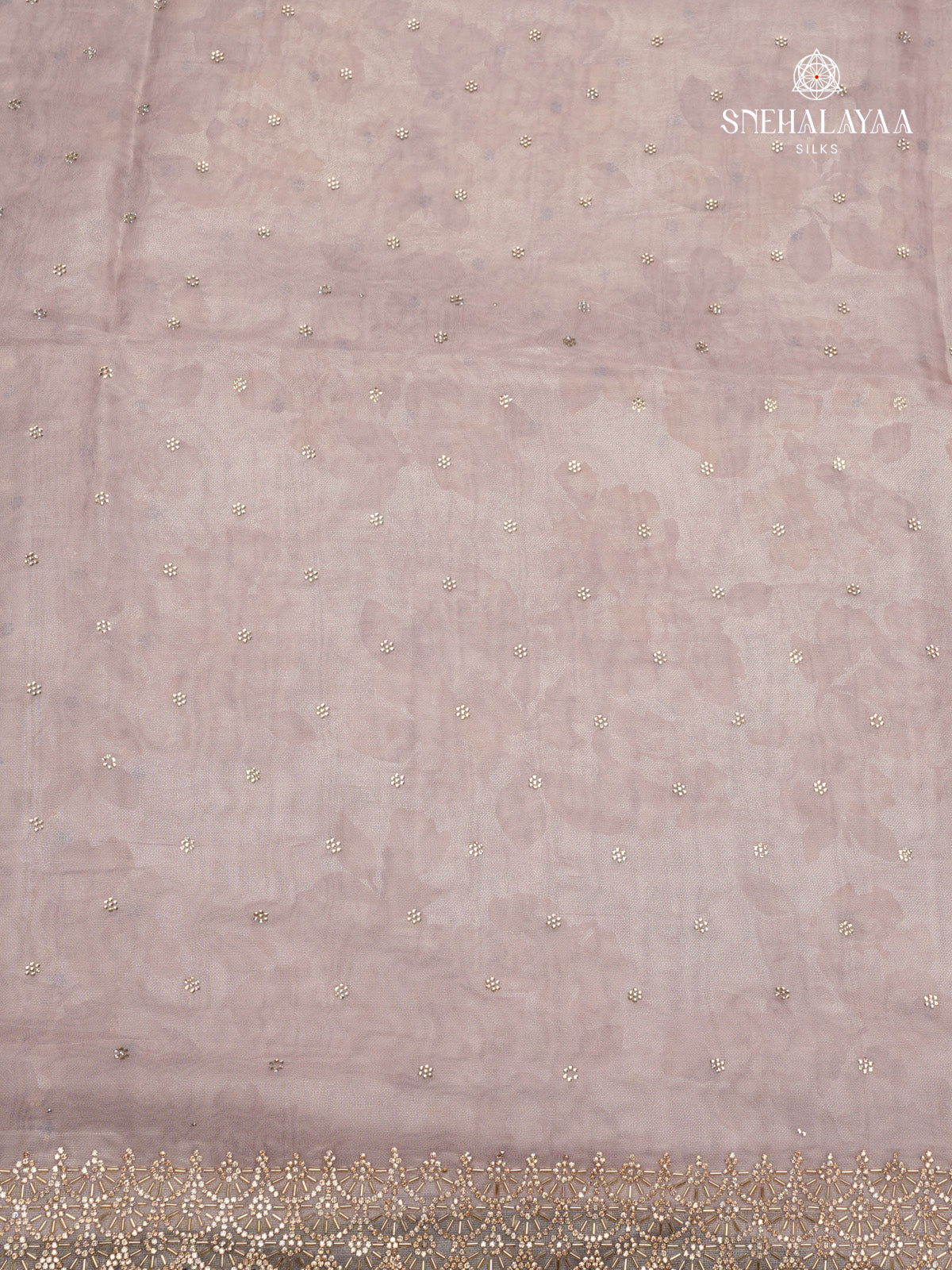 Mauve Pink Designer Saree