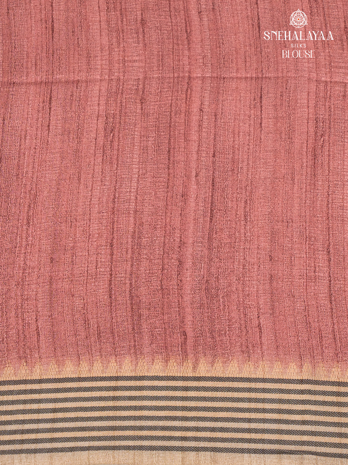 Dusty Pink Tussar Saree