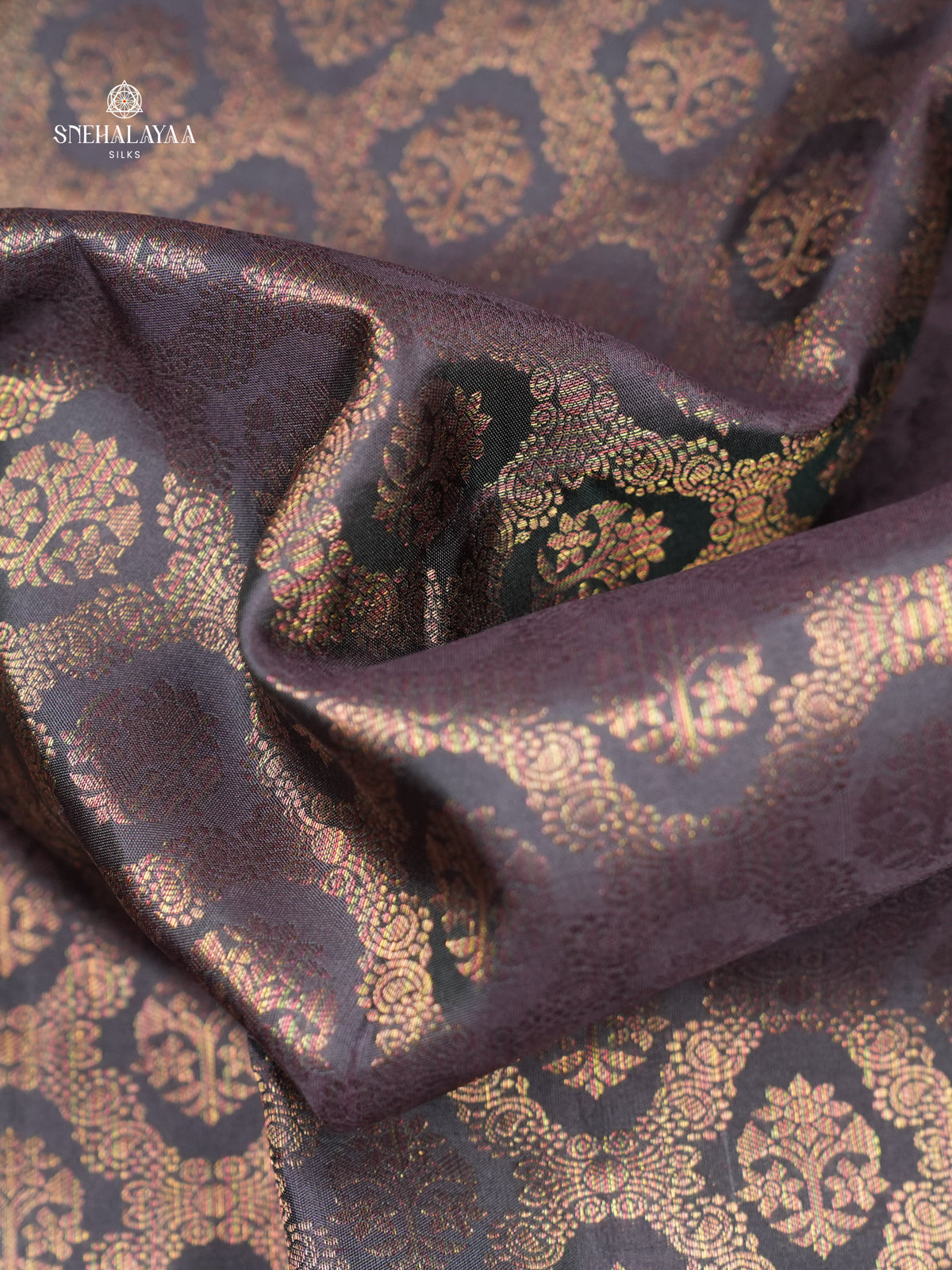 forest Green Kanjivaram Silk Saree