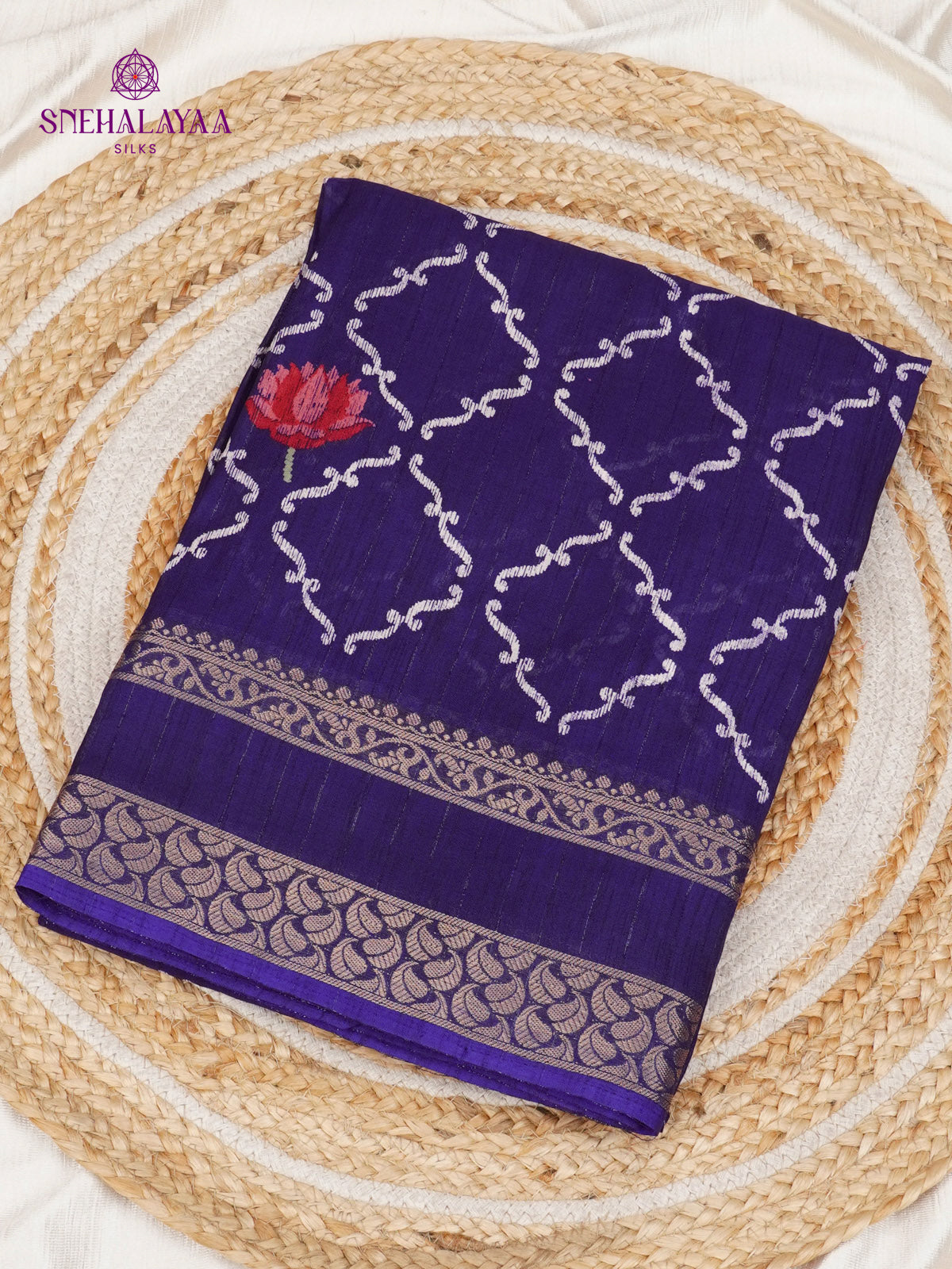 Royal Blue Dola Silk Saree