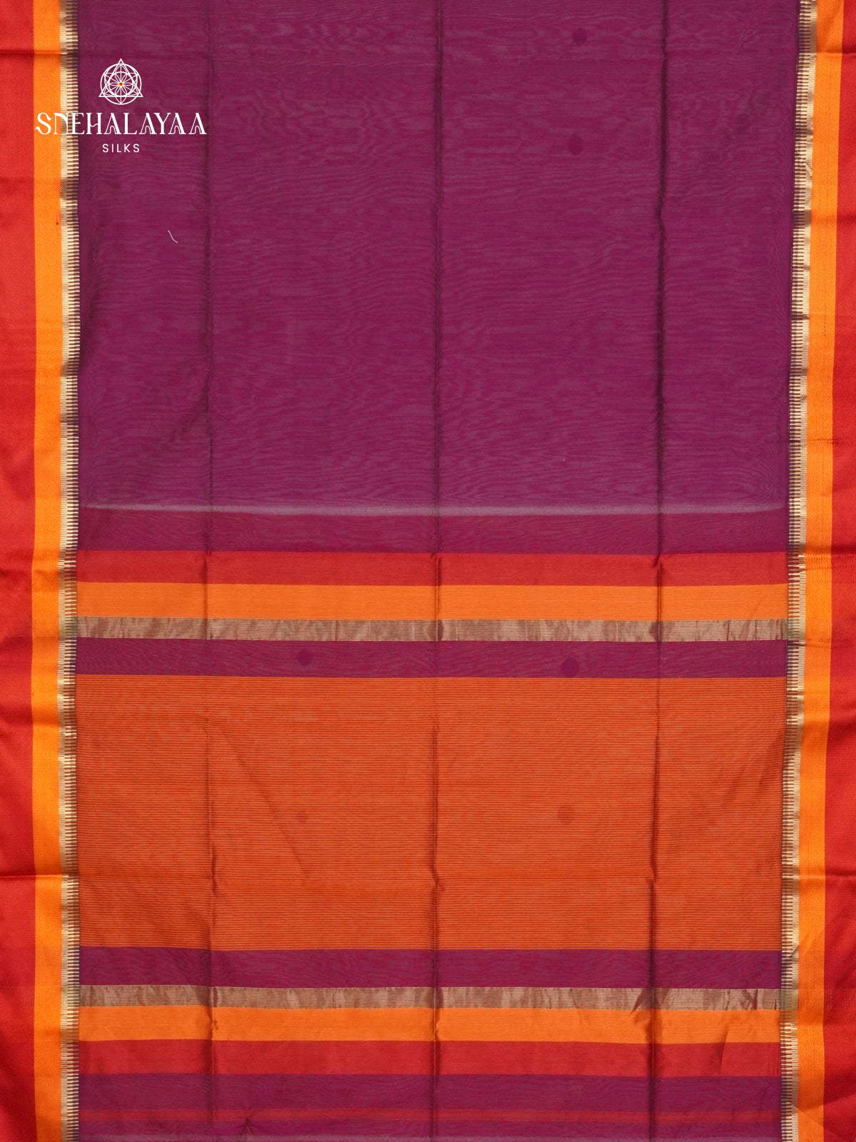 Magenta Maheshwari Silk Cotton Saree