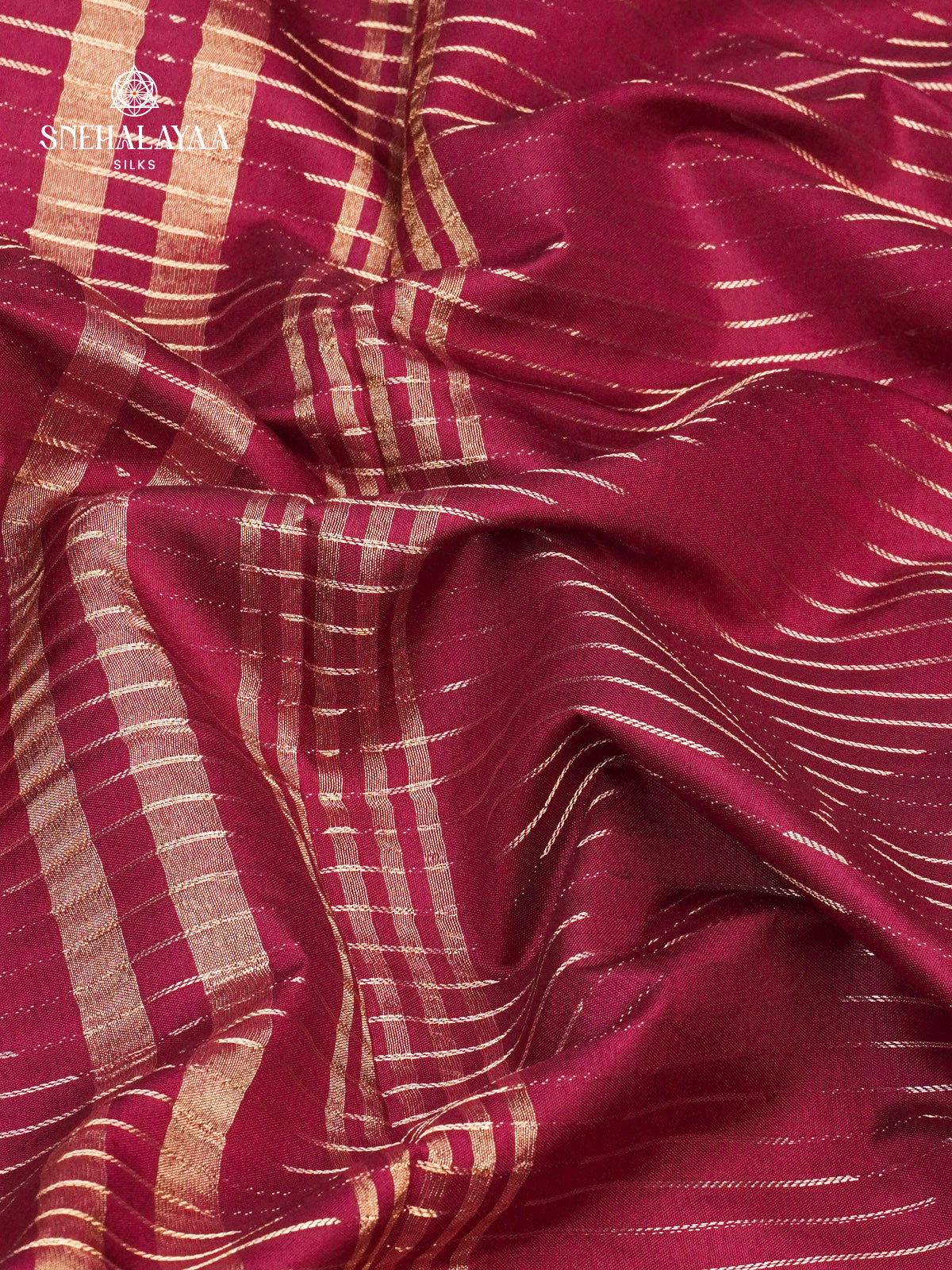 Maroon Raw Silk Saree