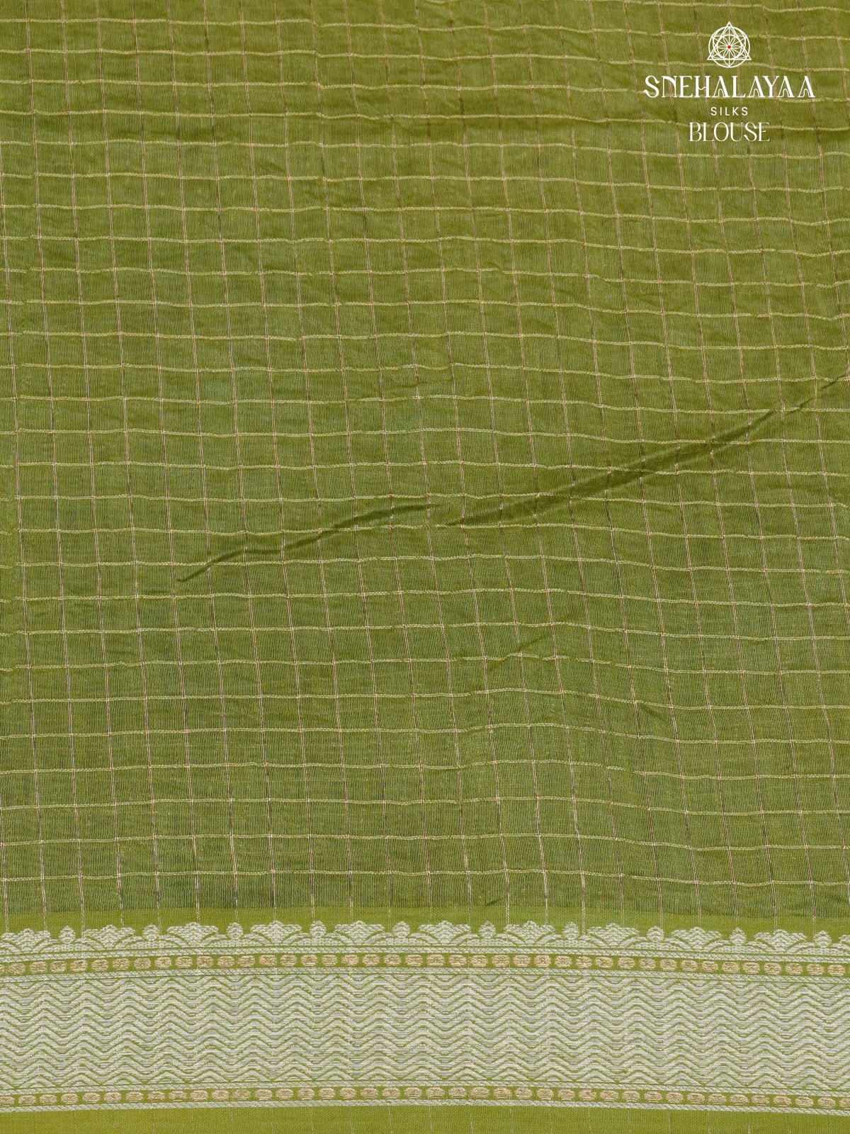 Olive Green Chanderi Saree