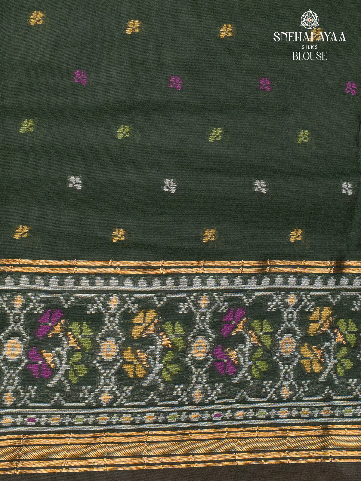 Pink Ikat Silk Saree