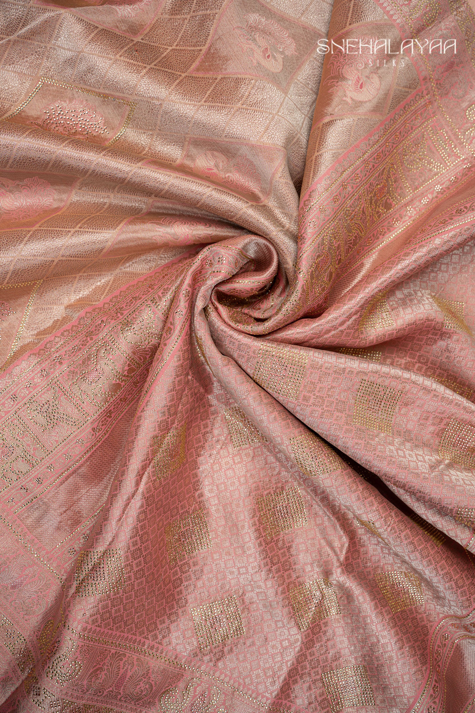 Pink Banaras Saree