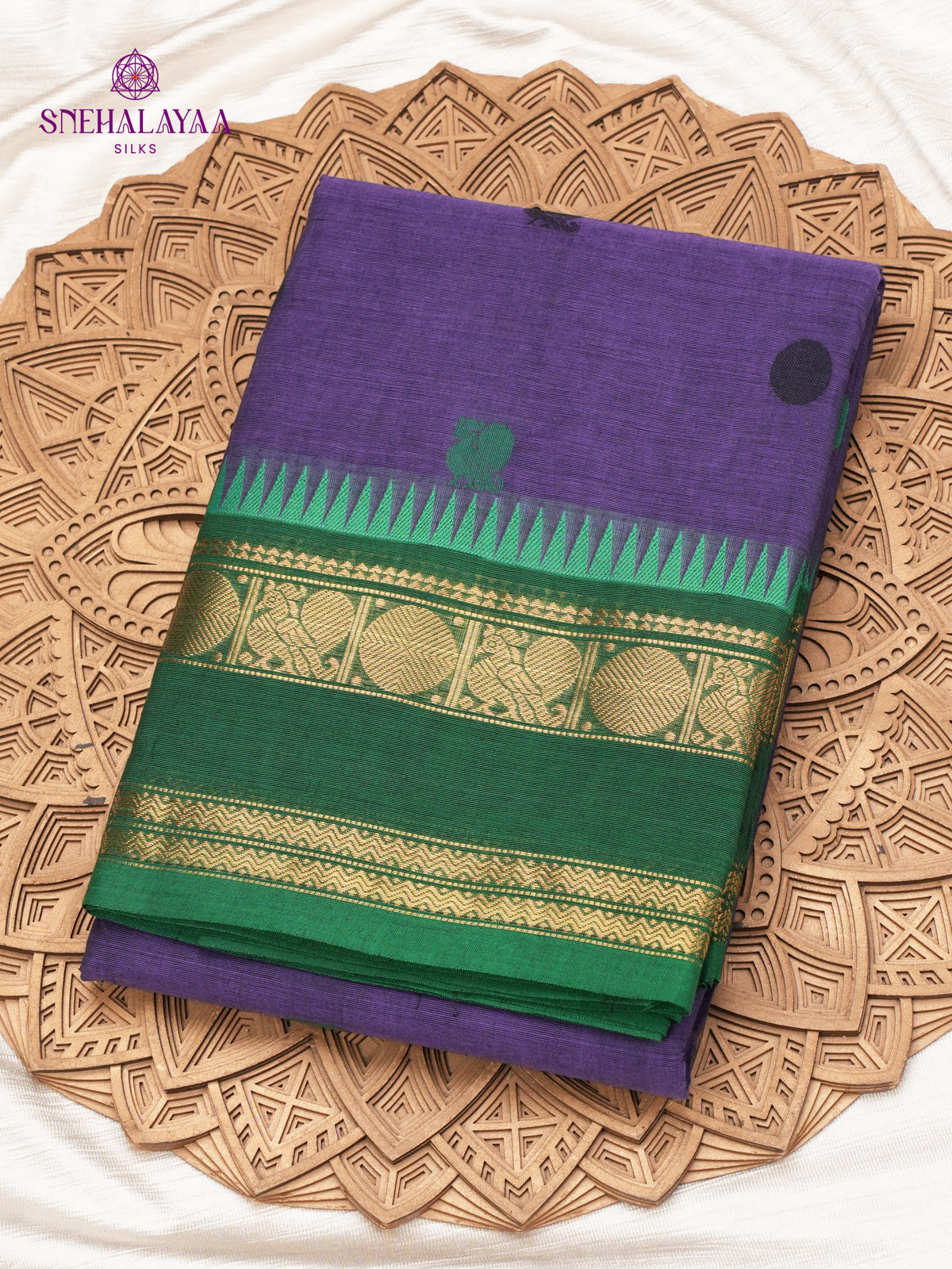 Purple Kanchi Cotton Saree