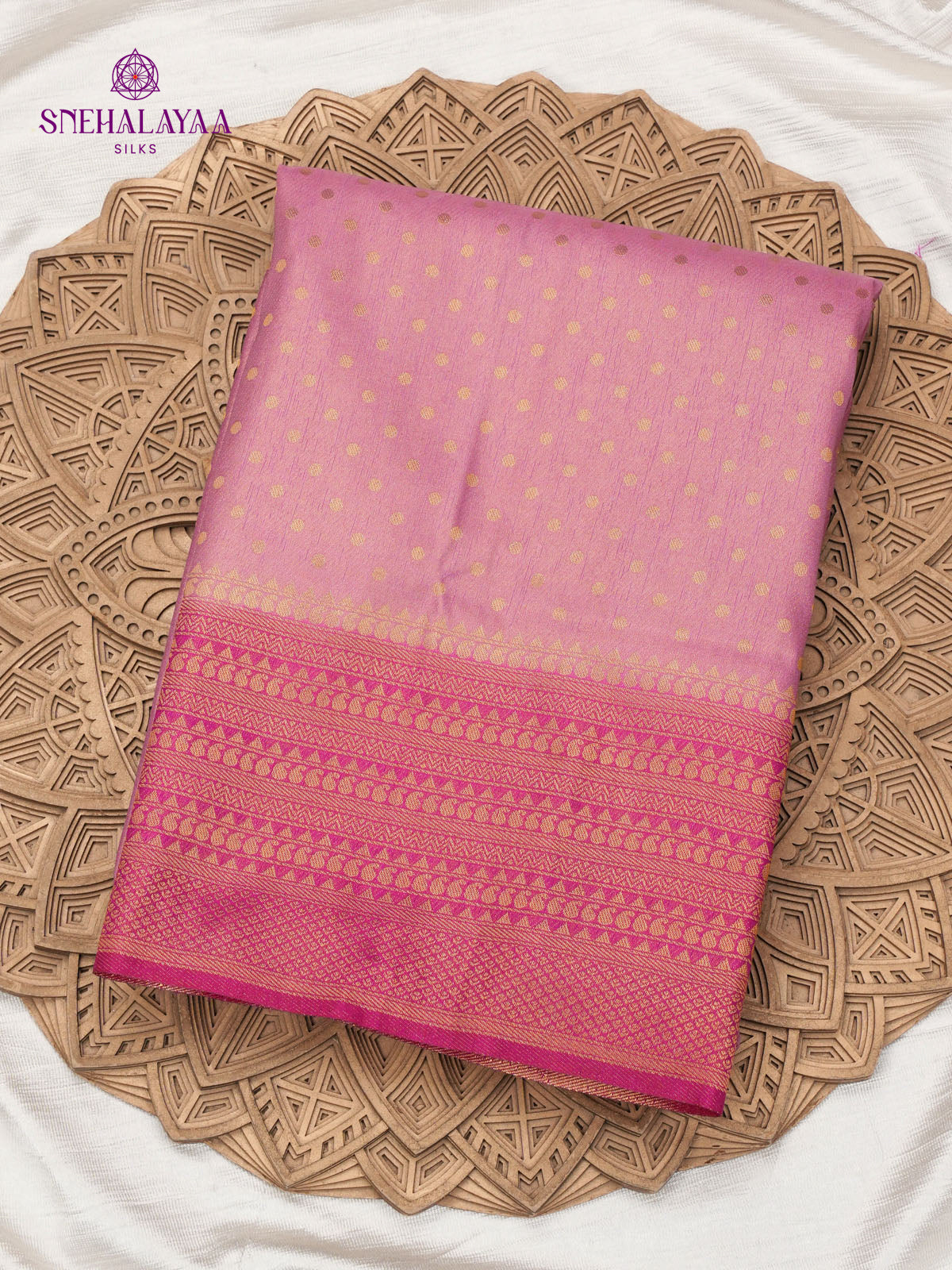 Pink Soft Silk Saree