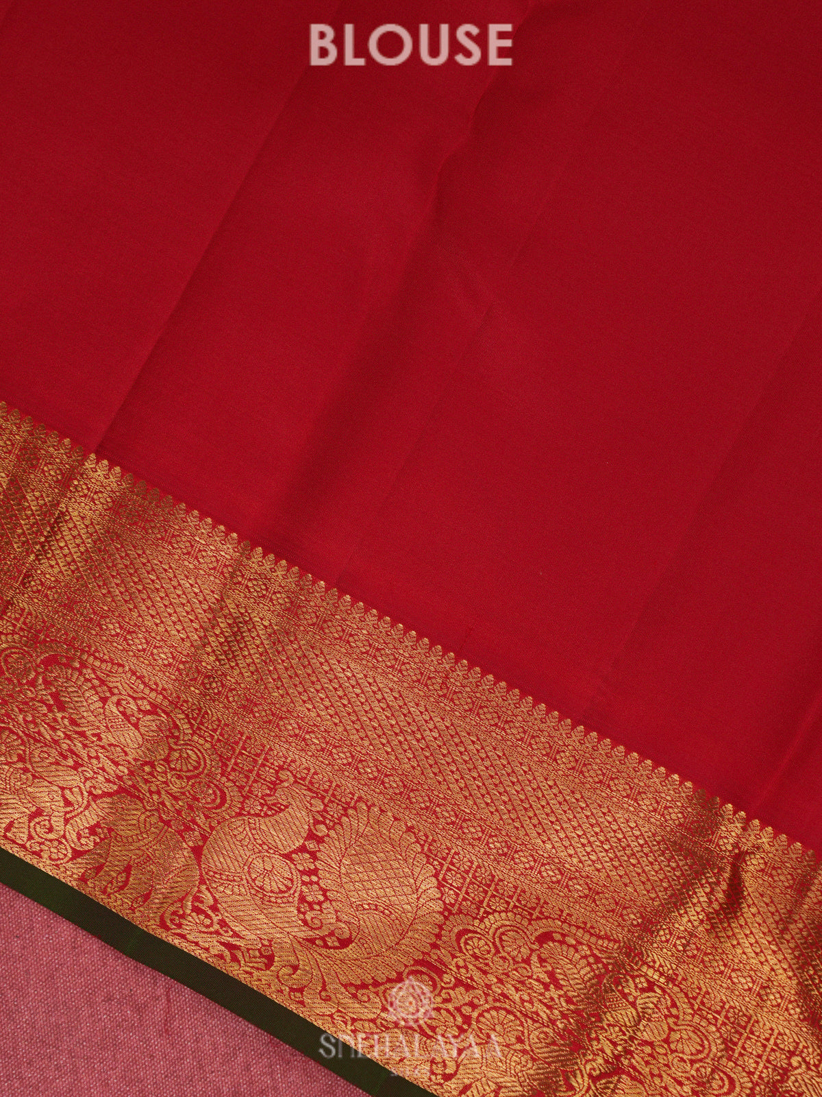 Cream Kanjivaram Silk Saree