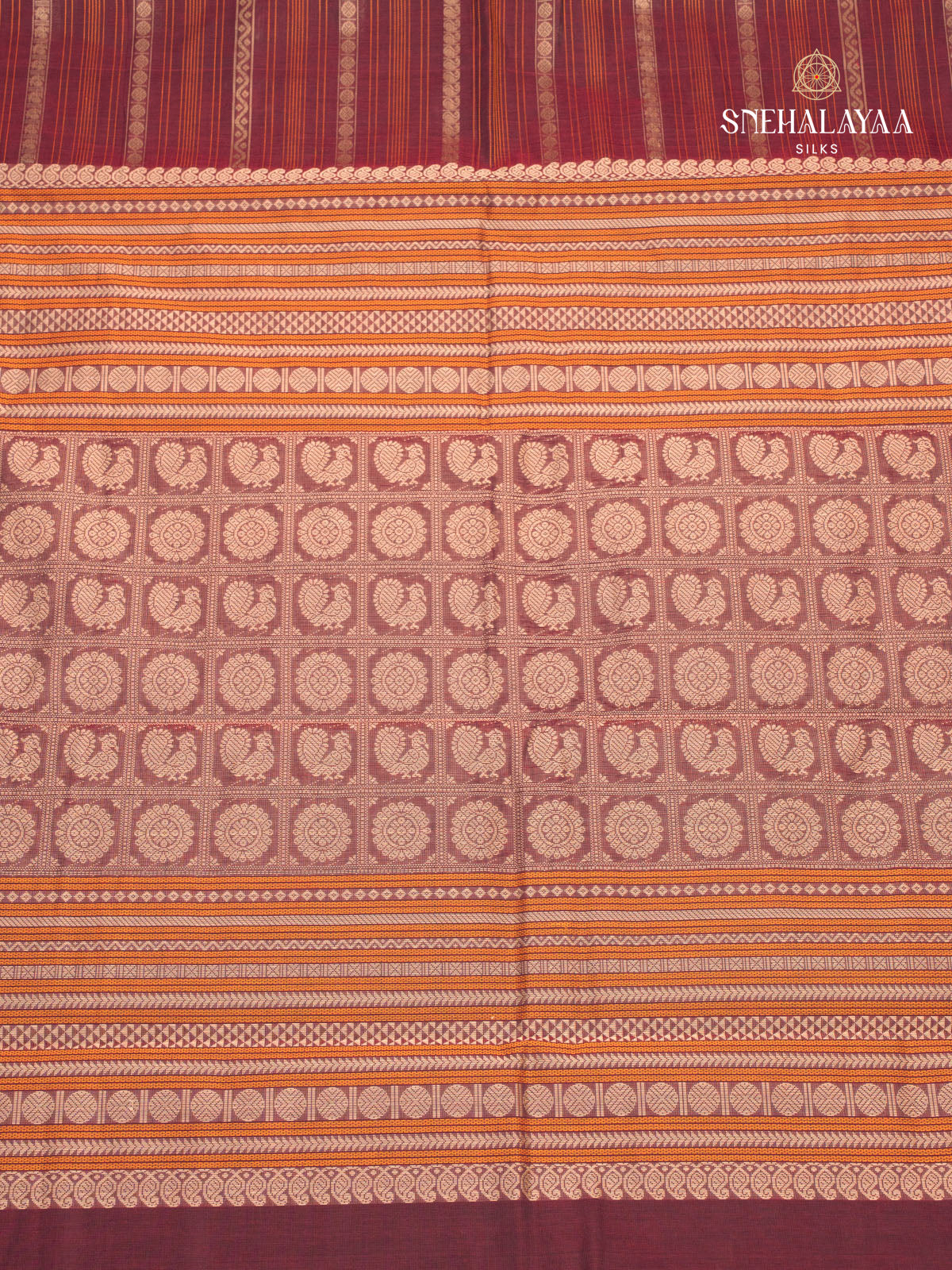 Brown Kanchi Cotton Saree