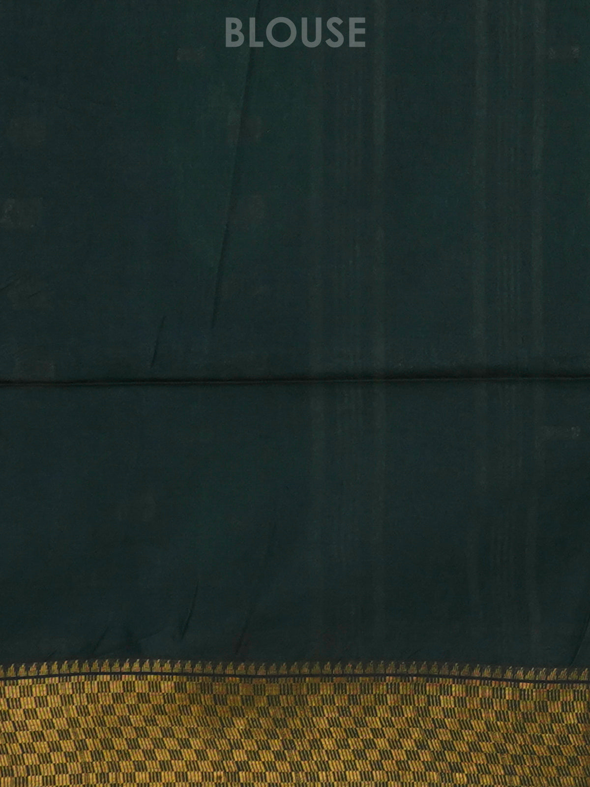 Forest Green Bamboo Silk Saree