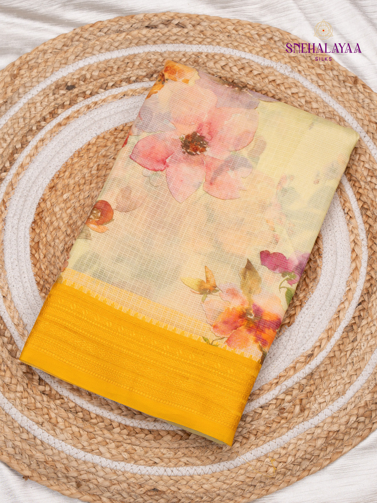 Light Yellow Kotra Saree