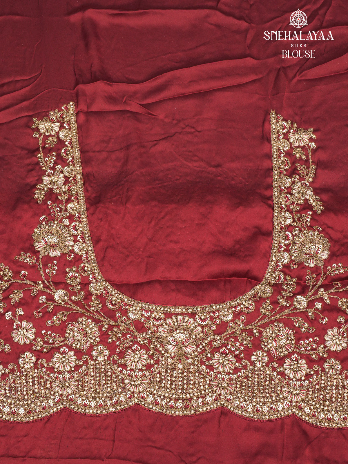 Maroon Designer Saree