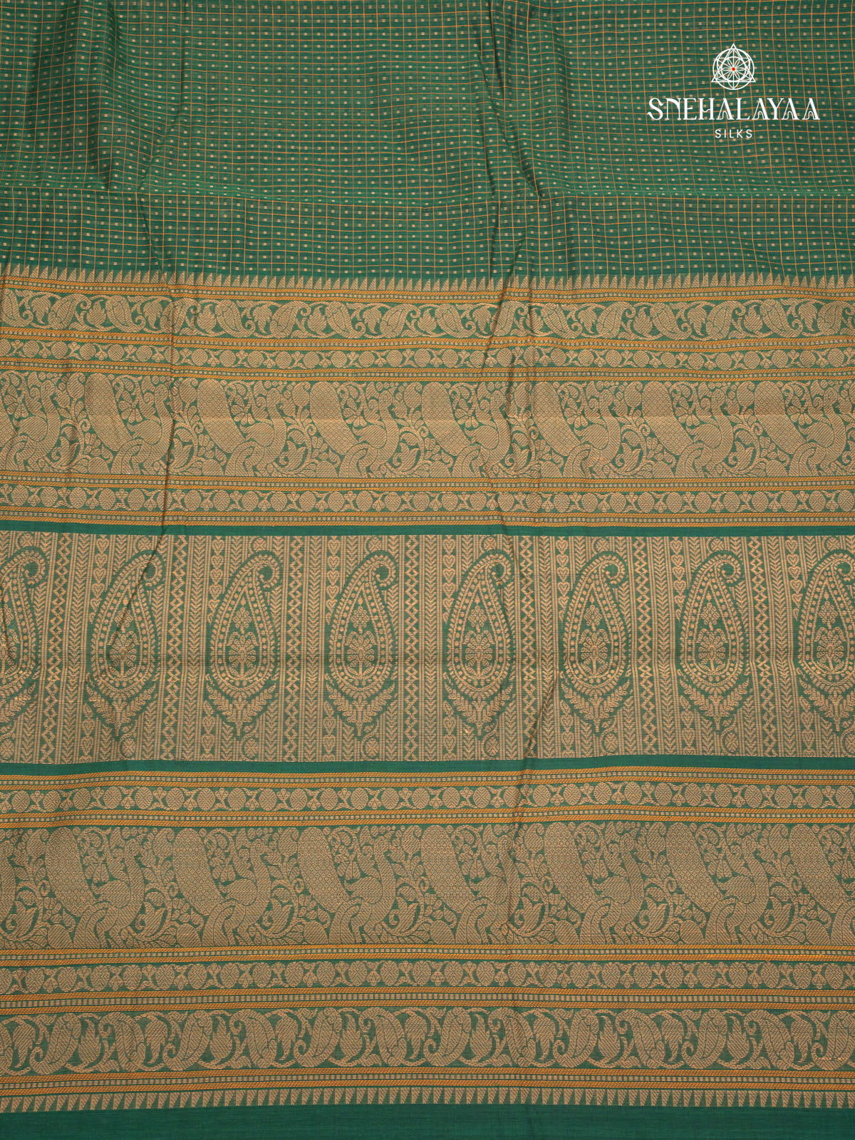Green Pure Kanchi Cotton Saree