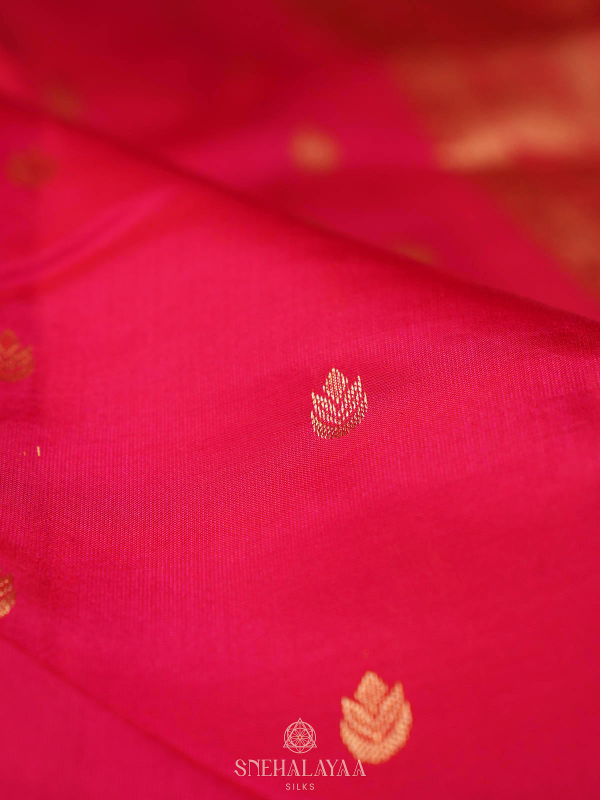 Pink Kanjivaram silk saree