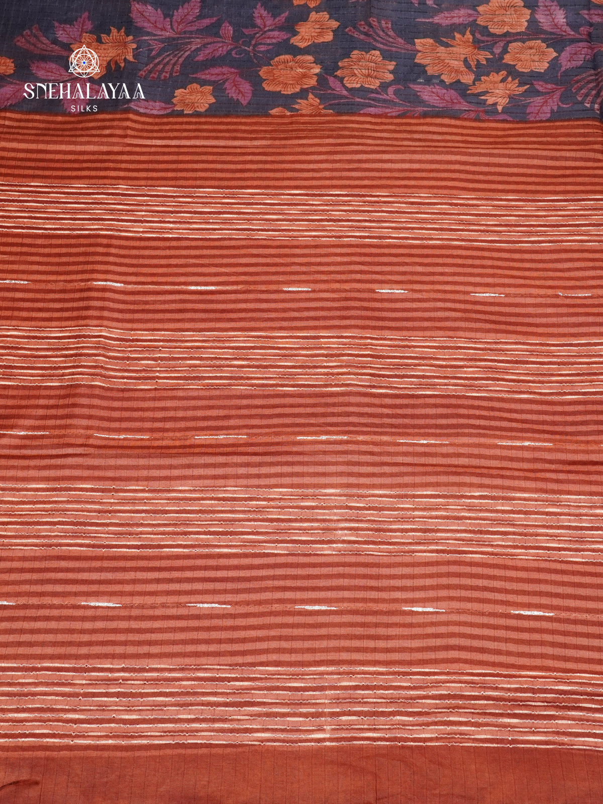 Teal Blue Bamboo Silk Saree