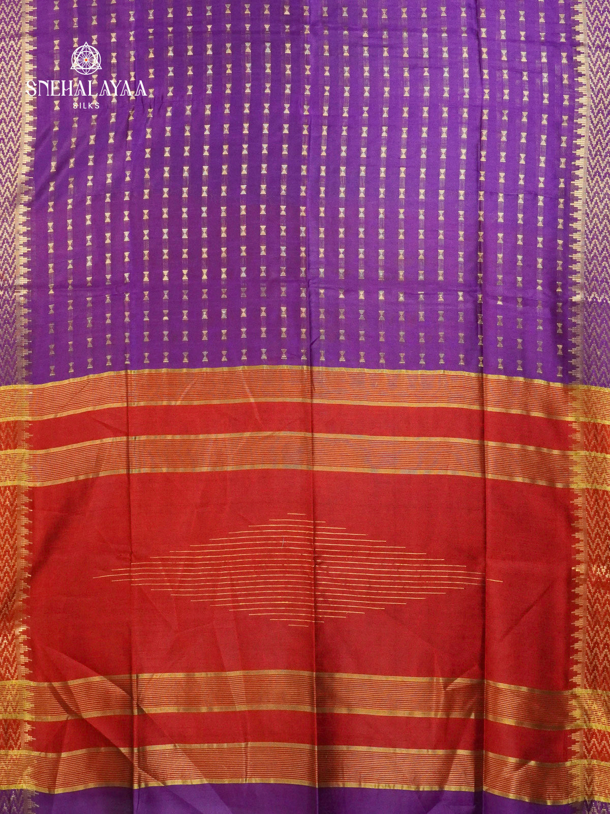 Royal Purple Bamboo Silk Saree