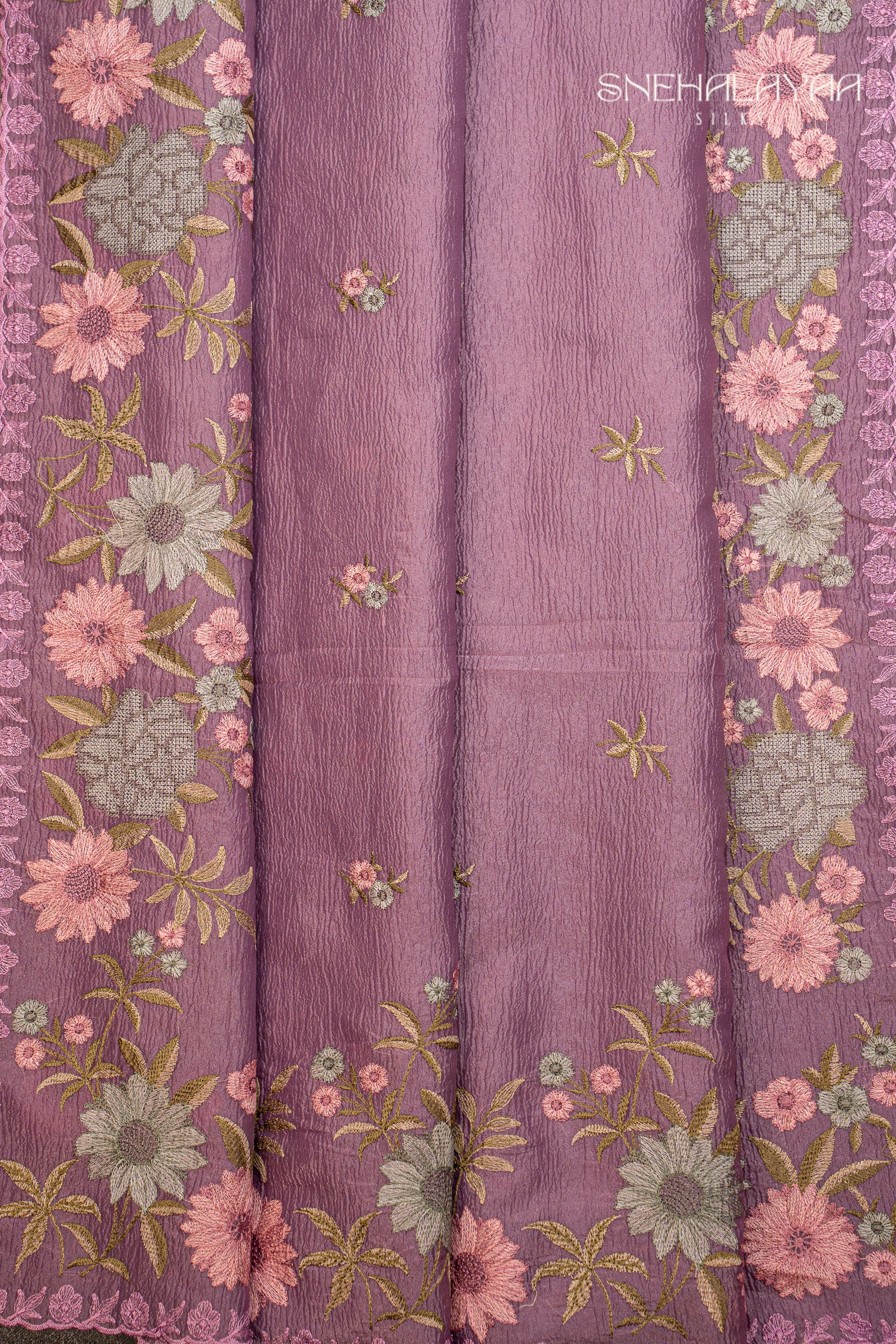 Purple Crush Tissue Saree