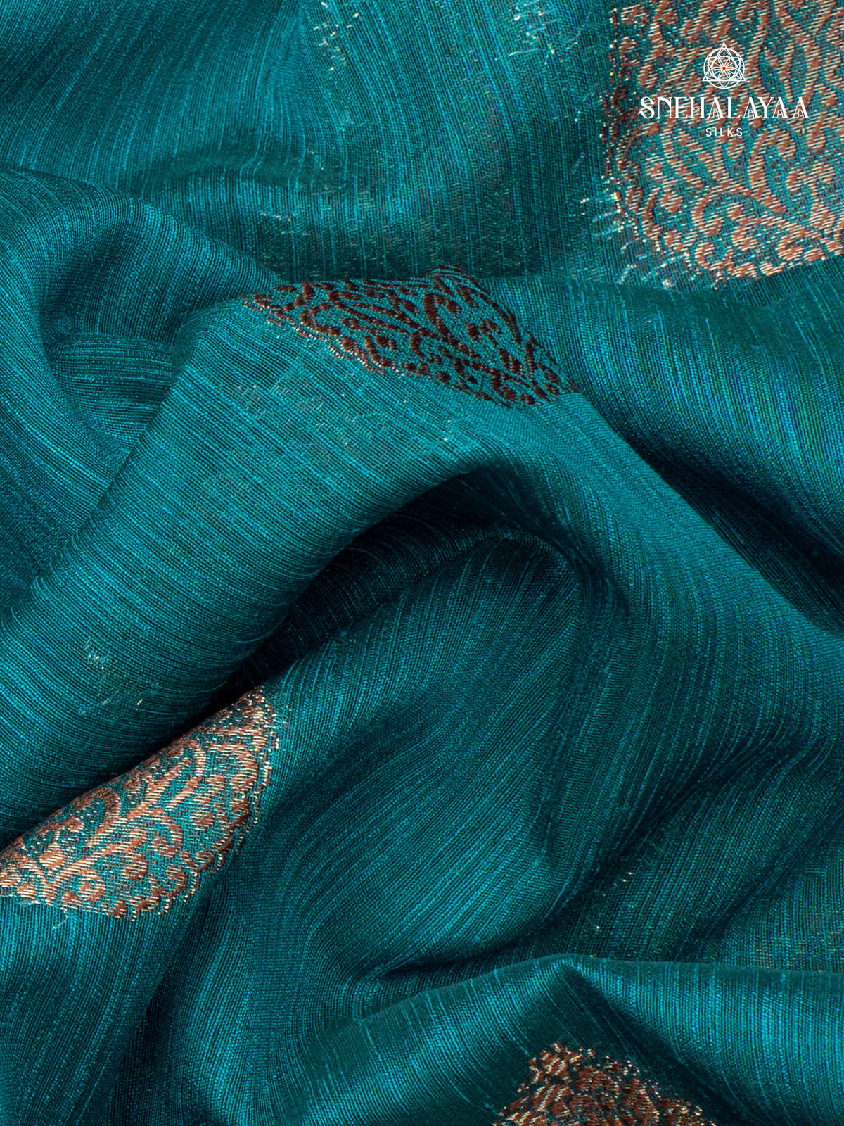 Blue Banaras Jute Saree