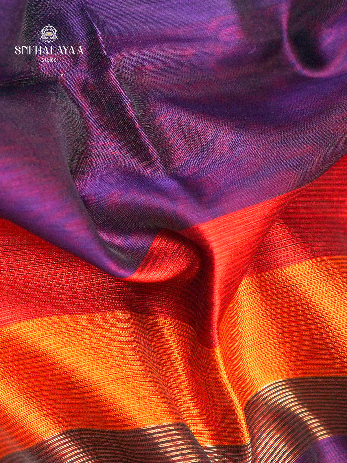 Purple Maheshwari Silk Cotton Saree