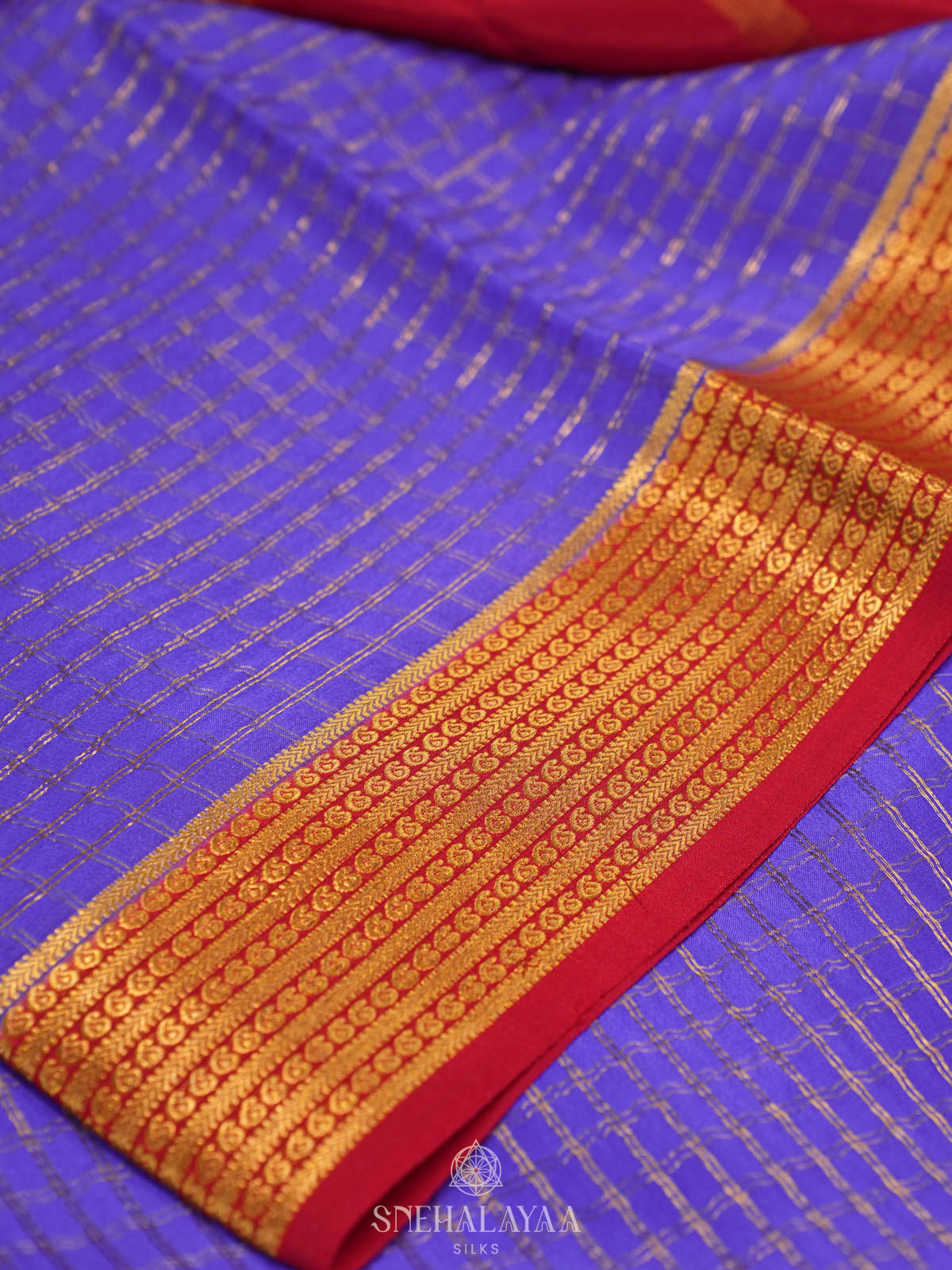 Royal Purple Mysore Silk Saree
