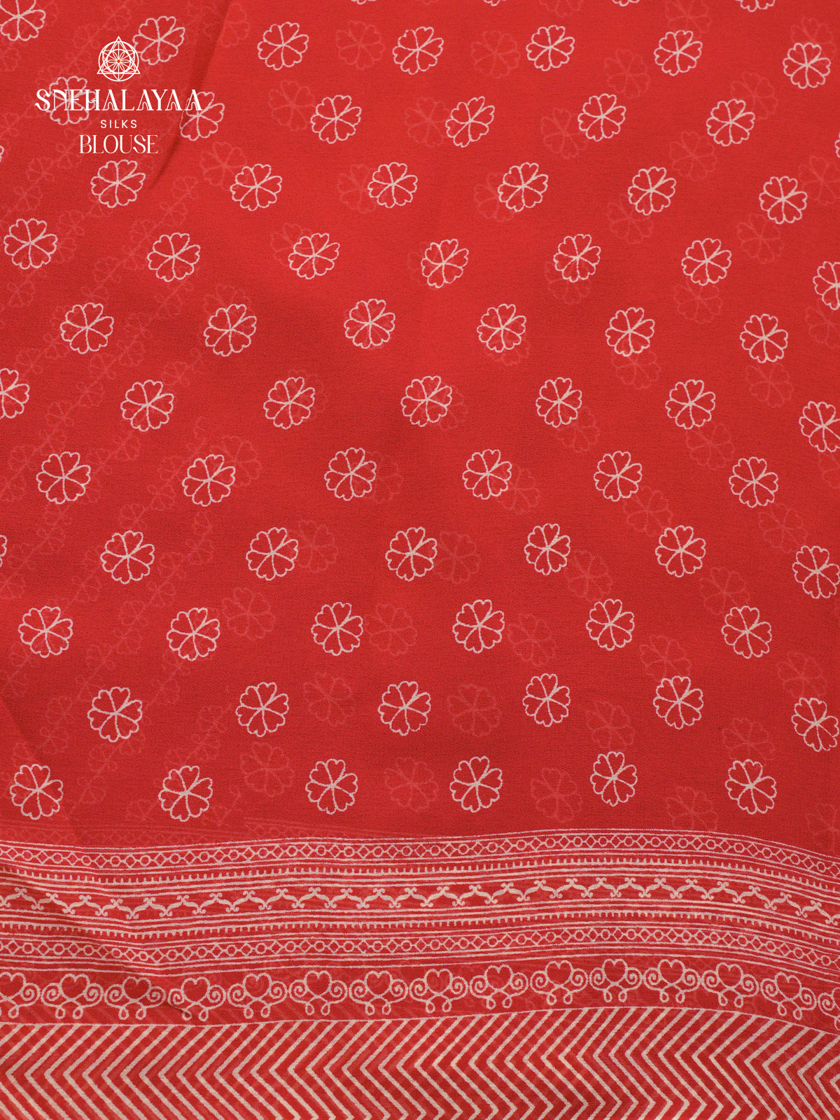 Rust Orange Chiffon Saree