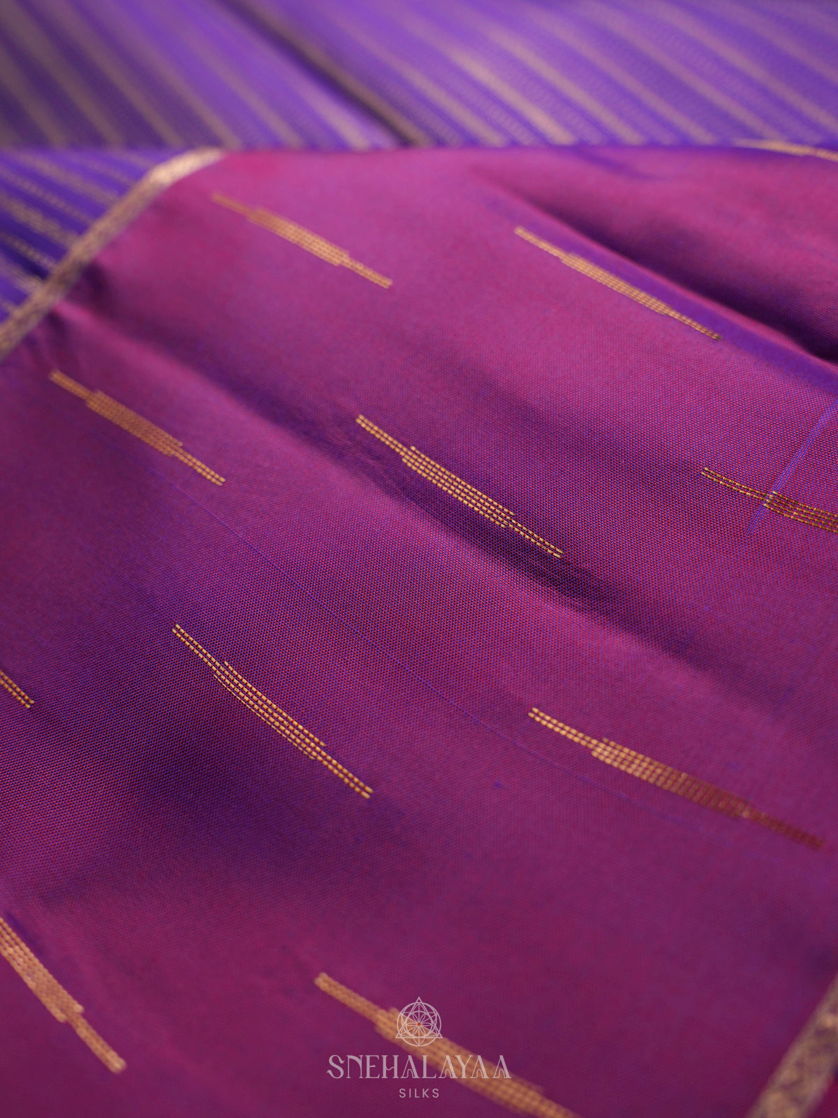 Purple Kanjivaram Silk Saree
