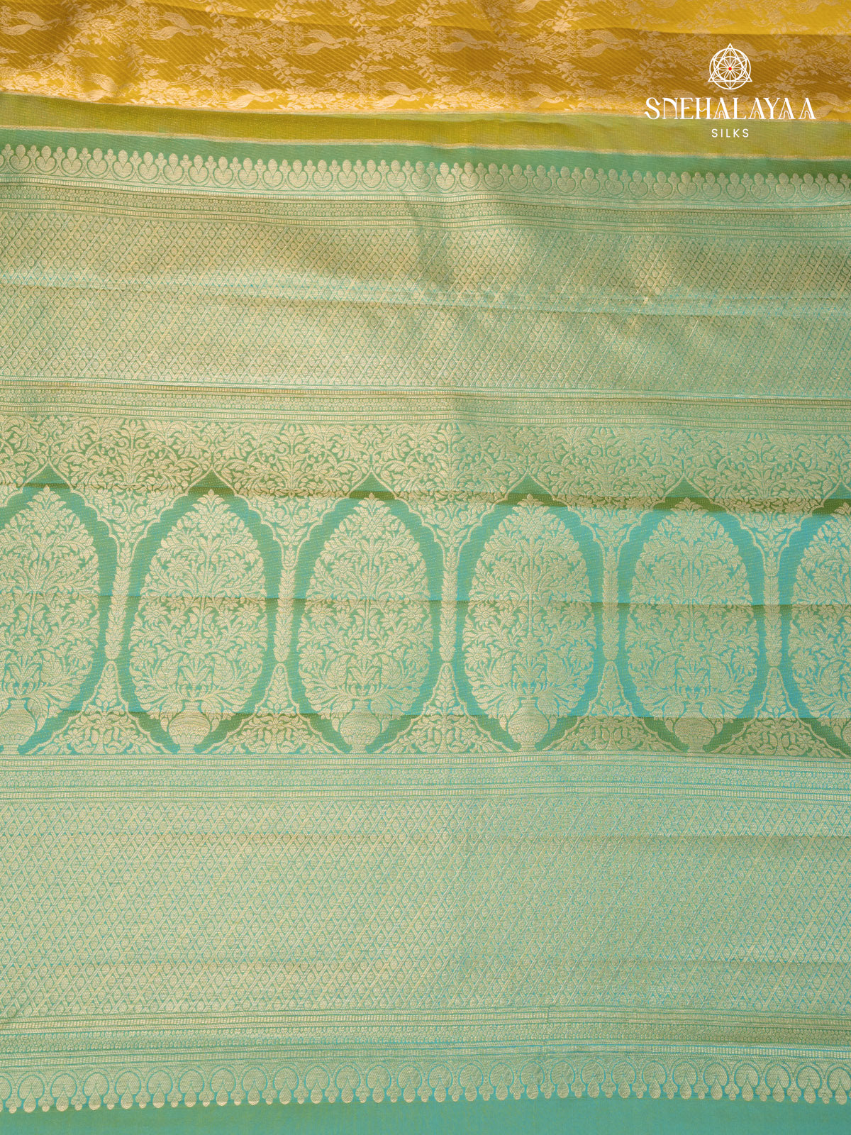 Yellow Kanjivaram Silk Saree