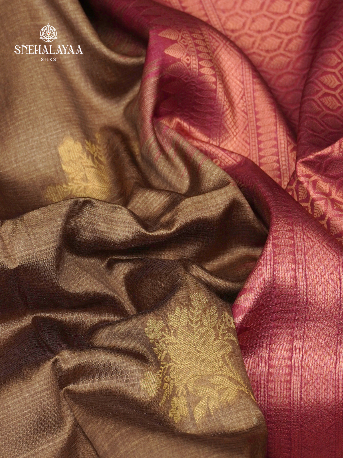 Olive Green Jute Saree