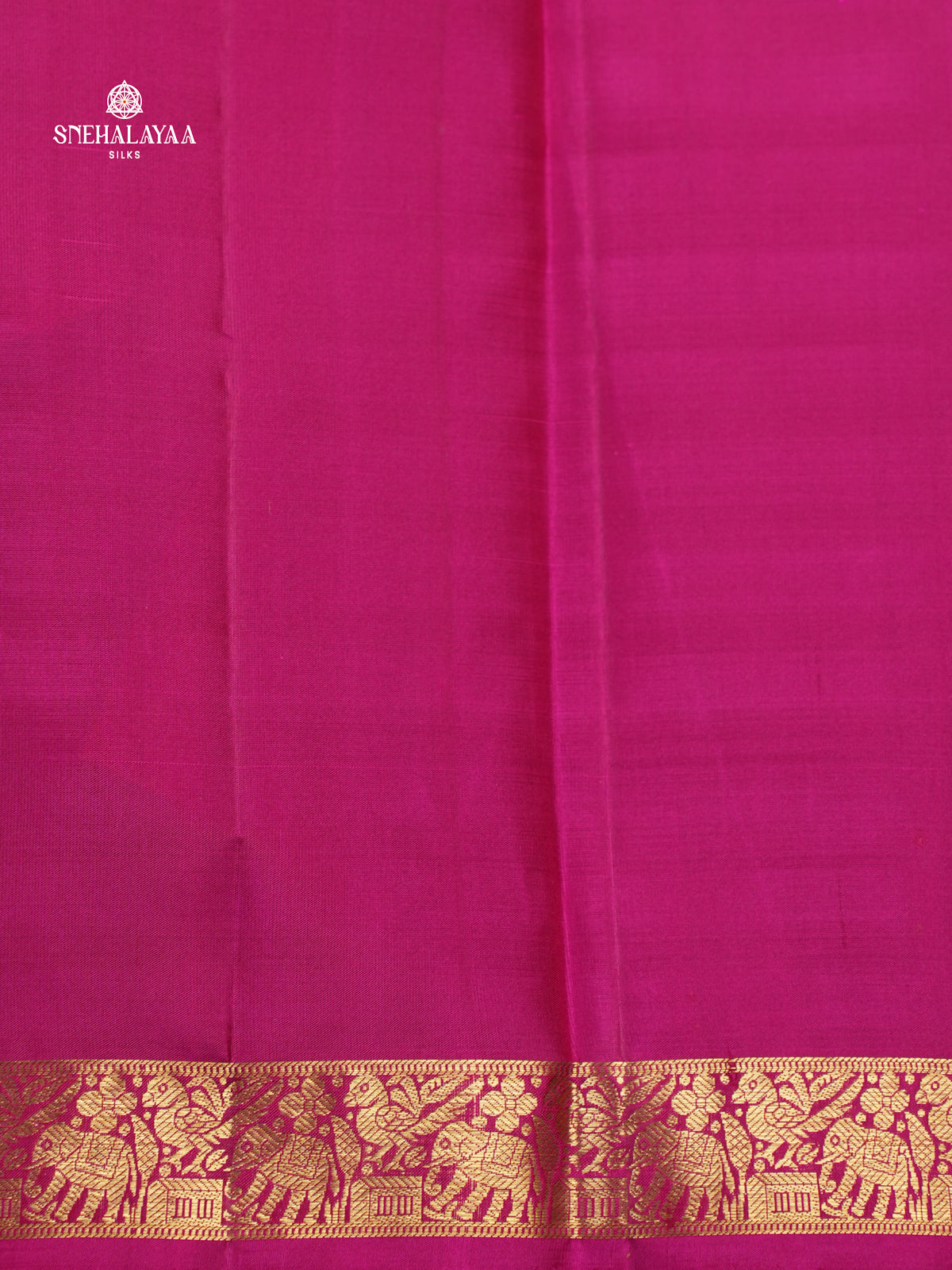 Rani Pink Kanjivaram Silk Saree