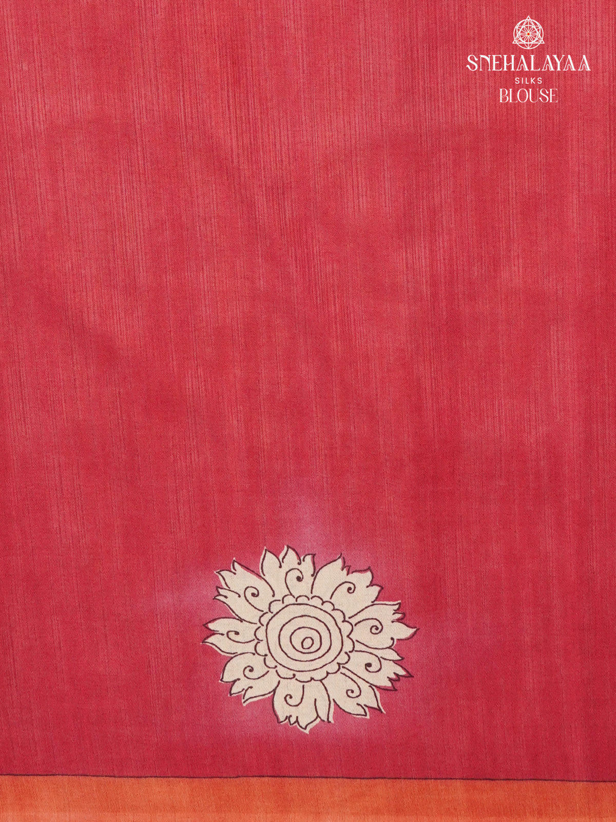 Orange Tussar Saree