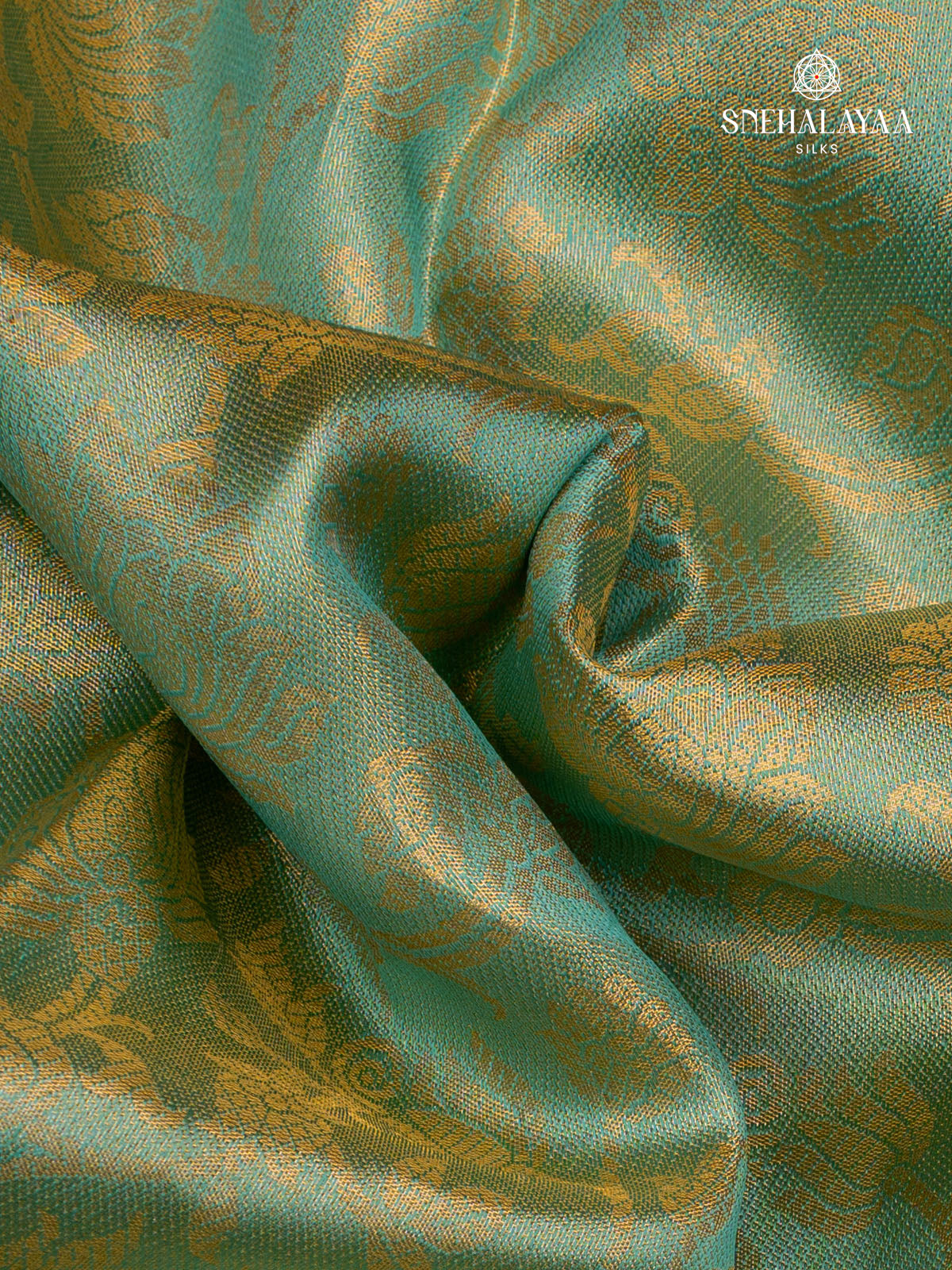 Pale Blue Tissue Kanjivaram Silk Saree
