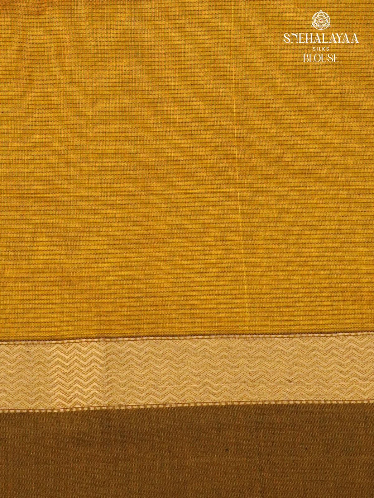 Mustard Yellow Maheshwari Silk Cotton Saree