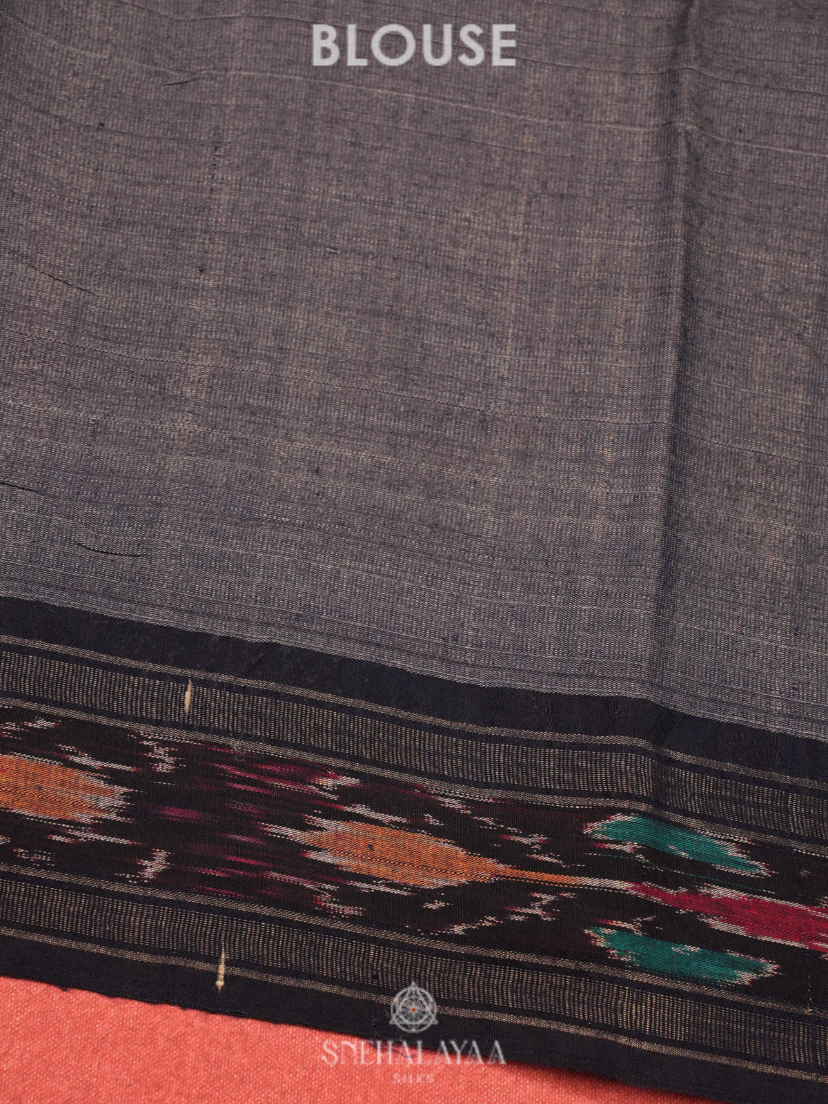 Beige Munga Tussar Saree with Black Border