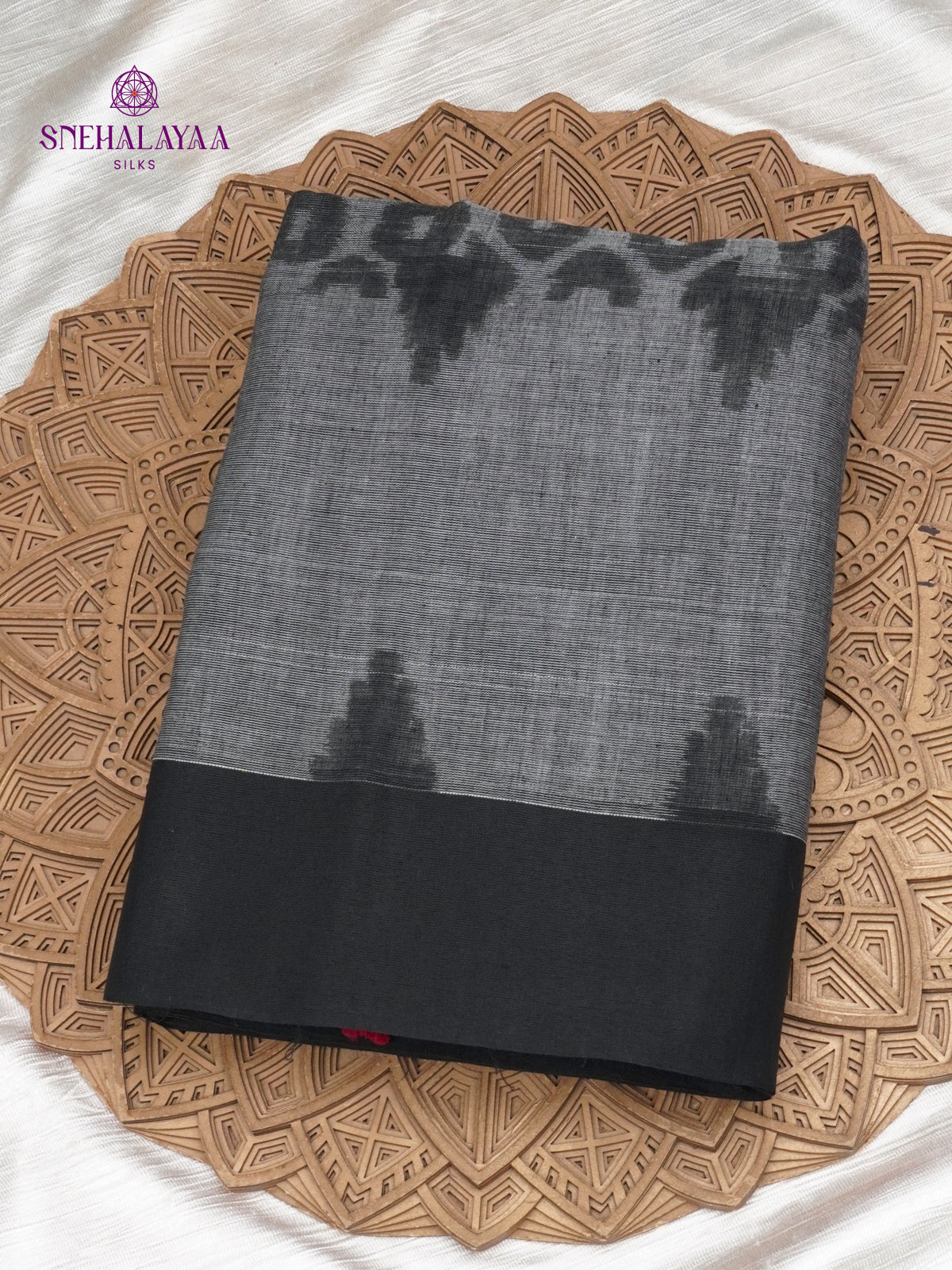 Grey Sambalpuri Cotton Saree