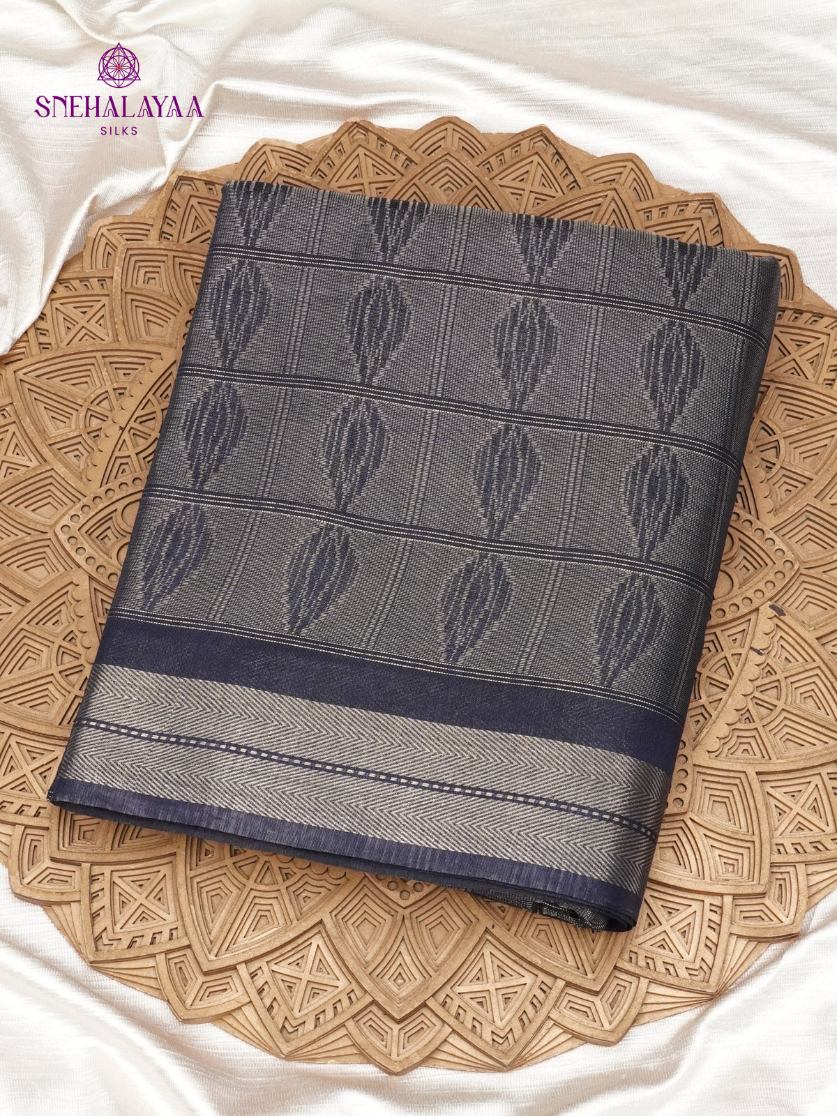 Black Bamboo Silk Saree