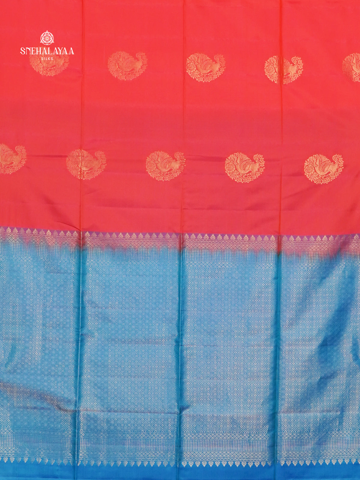 Pink Borderless Kanjivaram Soft Silk Saree