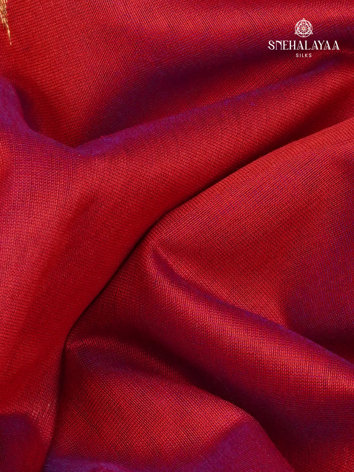 Rust Orange Maheshwari Silk Cotton Saree