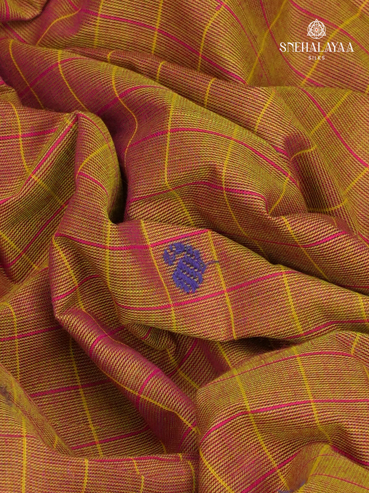 Mustard Chettinad Cotton Saree