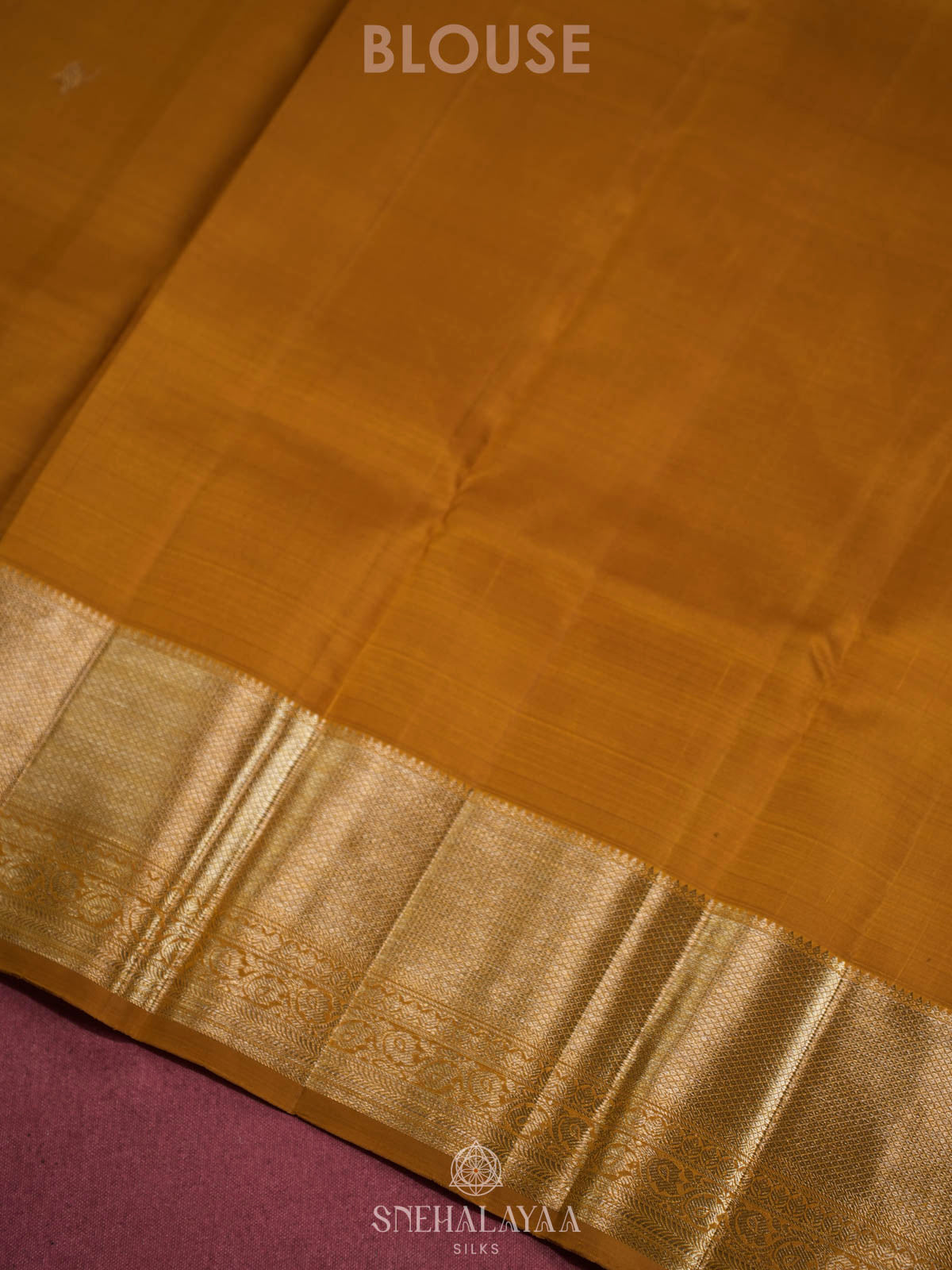 Mustard Yellow Kanjivaram Silk Saree
