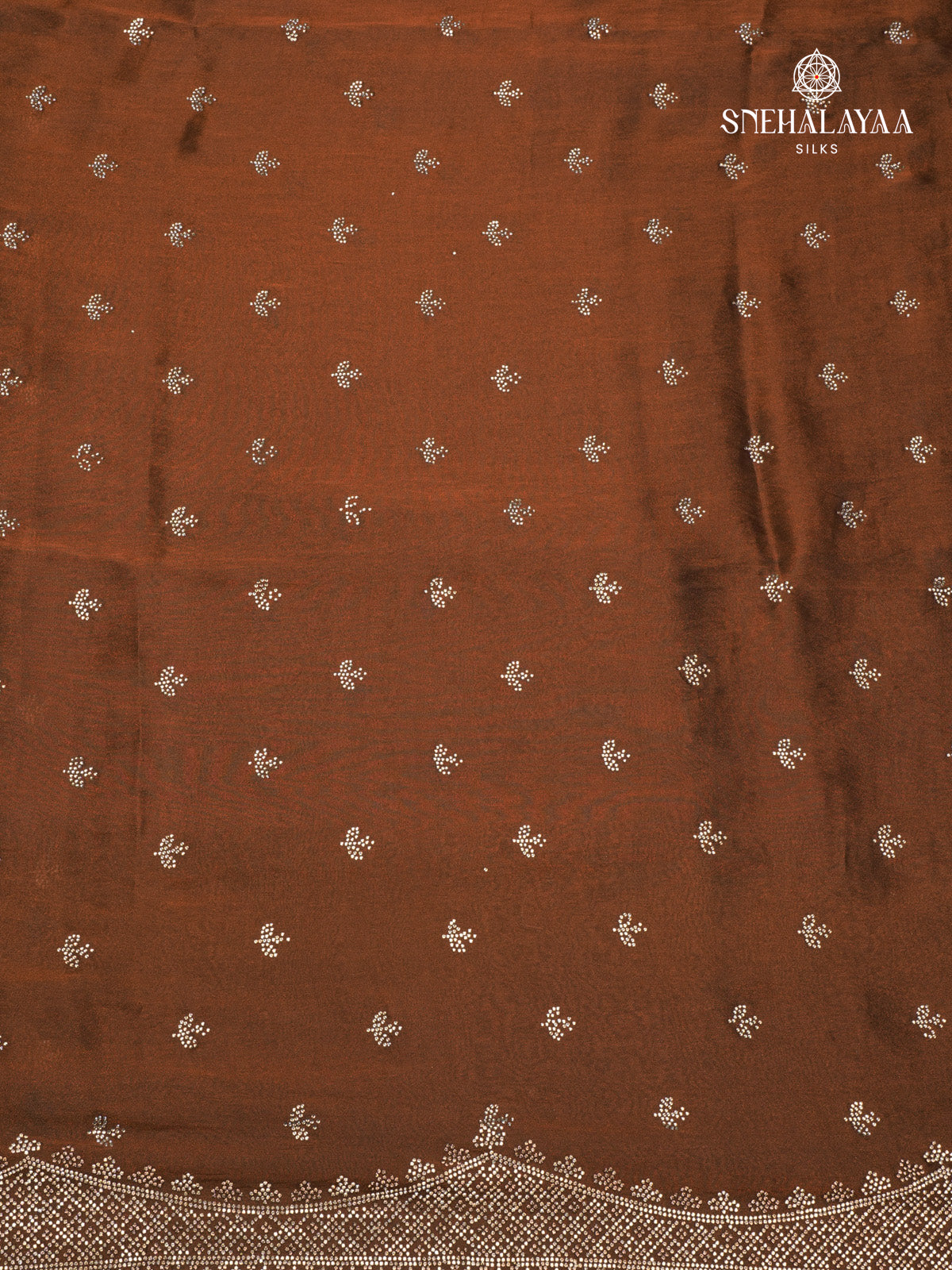 Brown Designer Saree