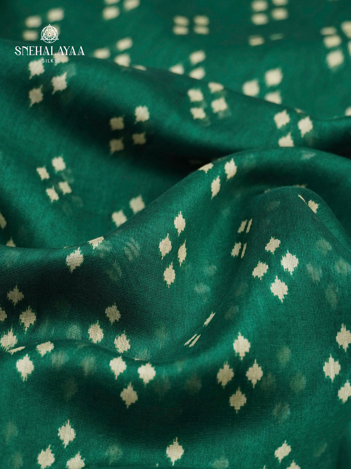 Forest Green Chanderi Saree