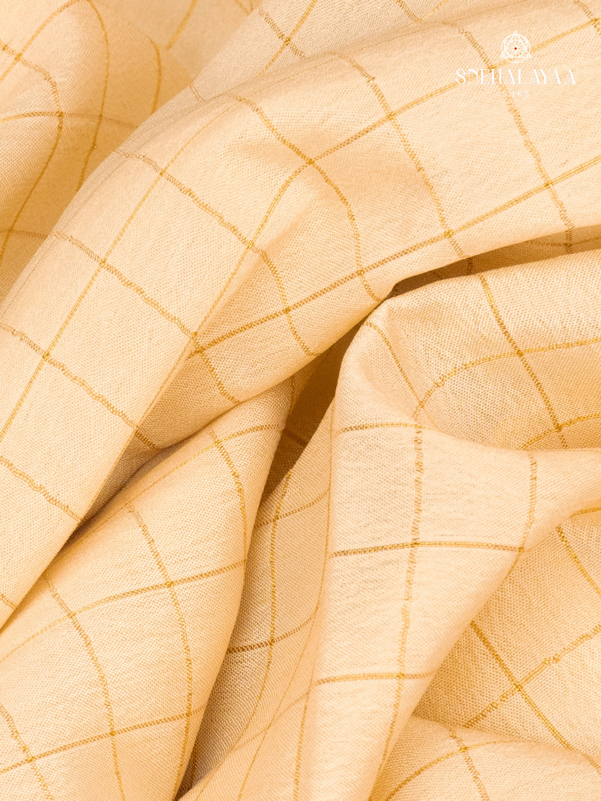 Beige Mysore Silk Saree