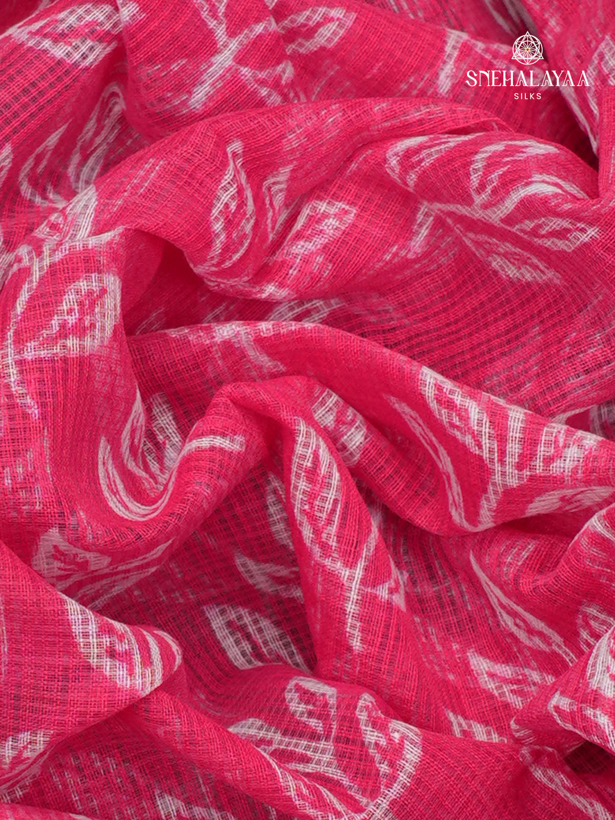 Pink Printed Kota Saree