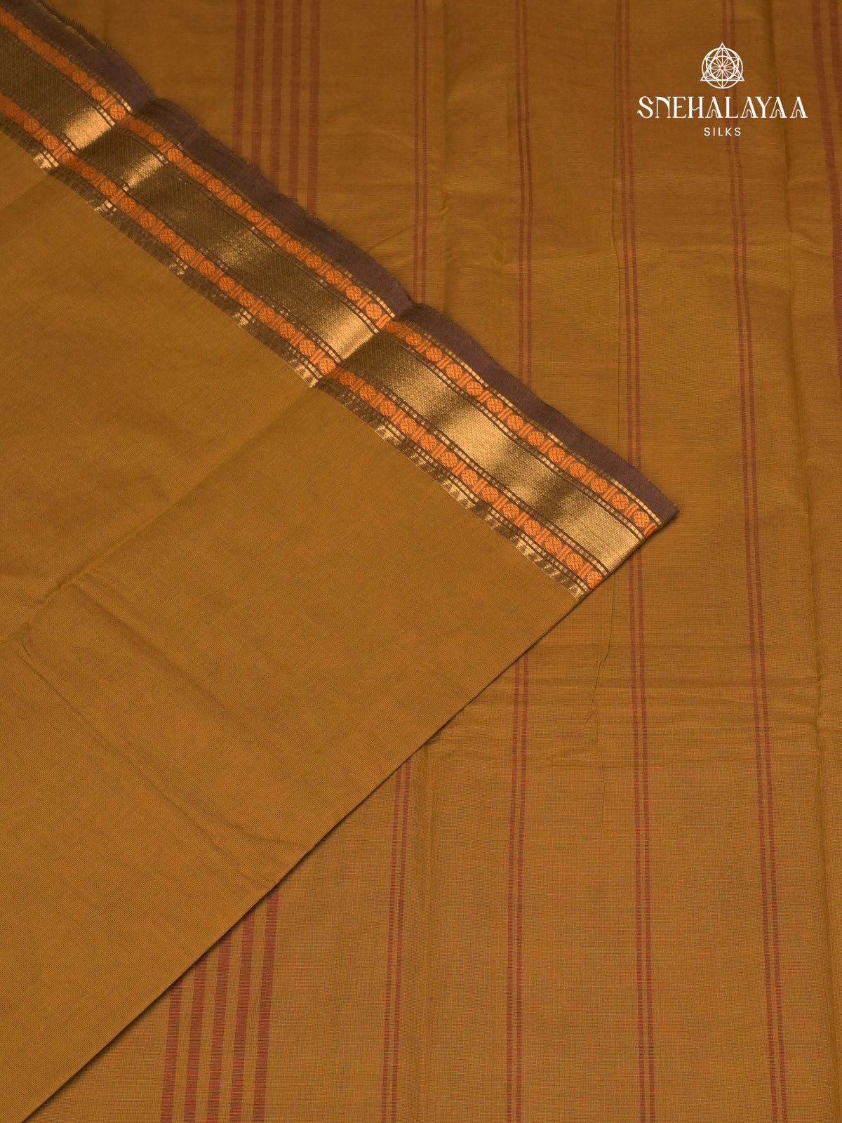 Mustard Chettinad Cotton Saree