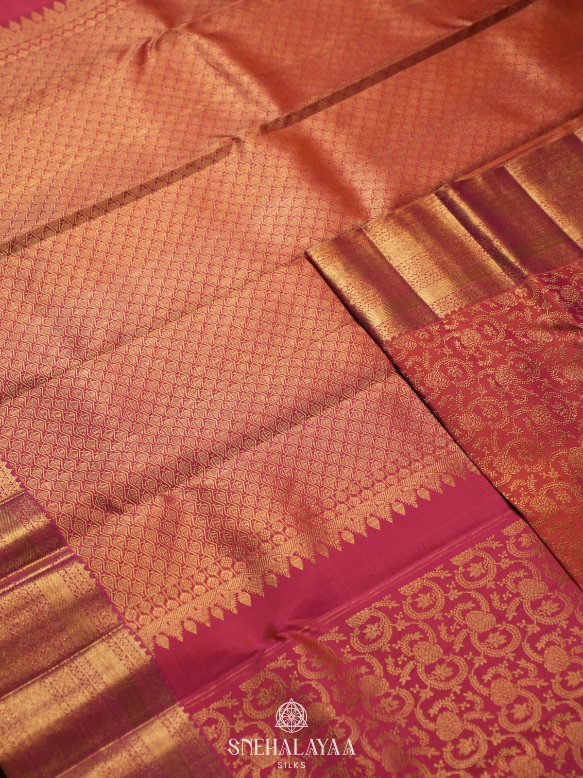 Pink Kanjivaram Silk Saree