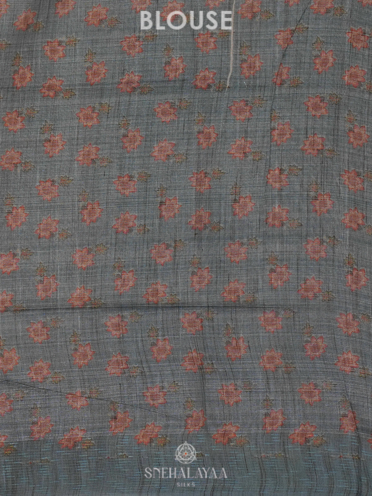 Blue Linen Tissue Saree