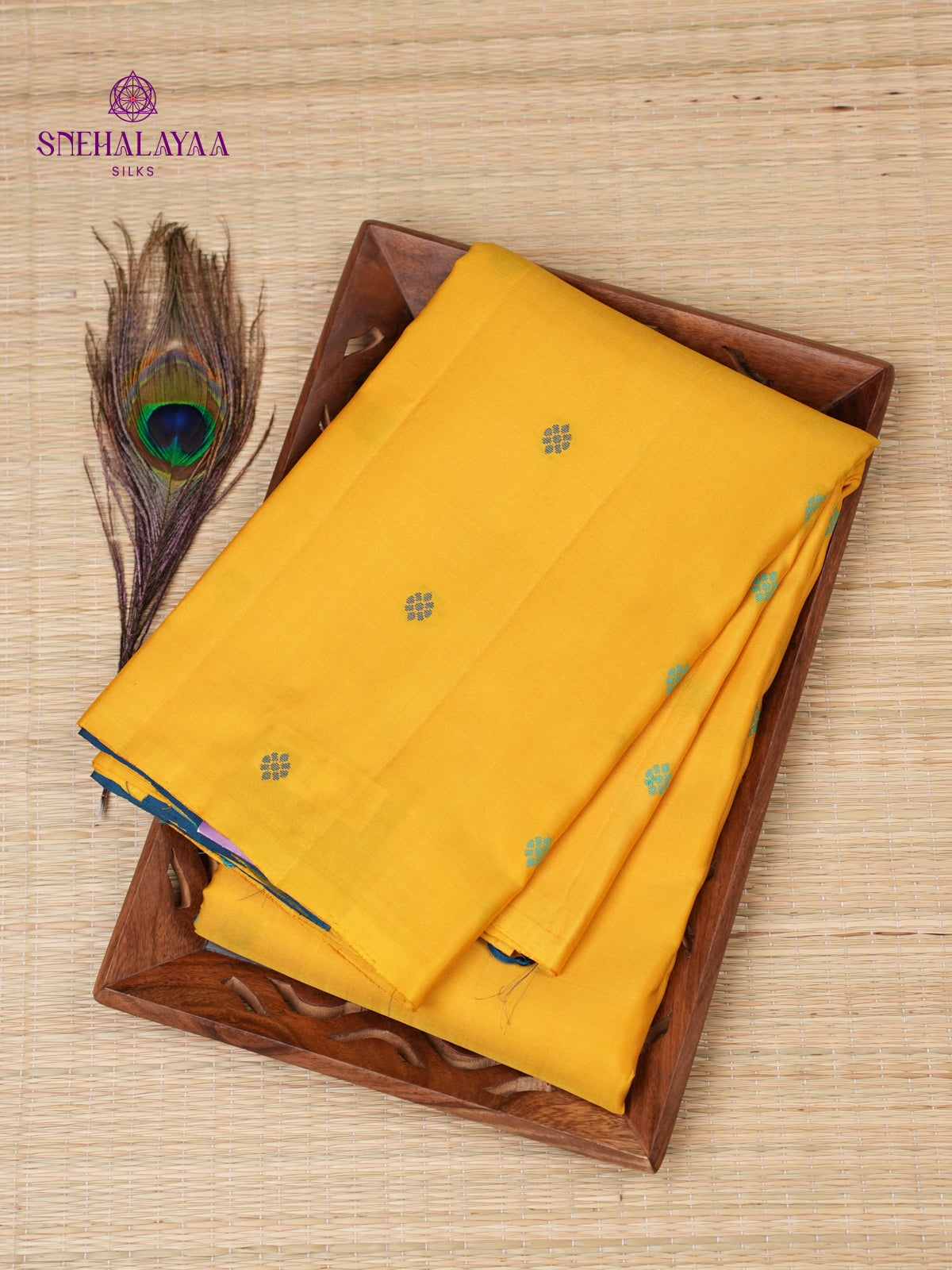 Mango Yellow Kanjivaram Silk Saree