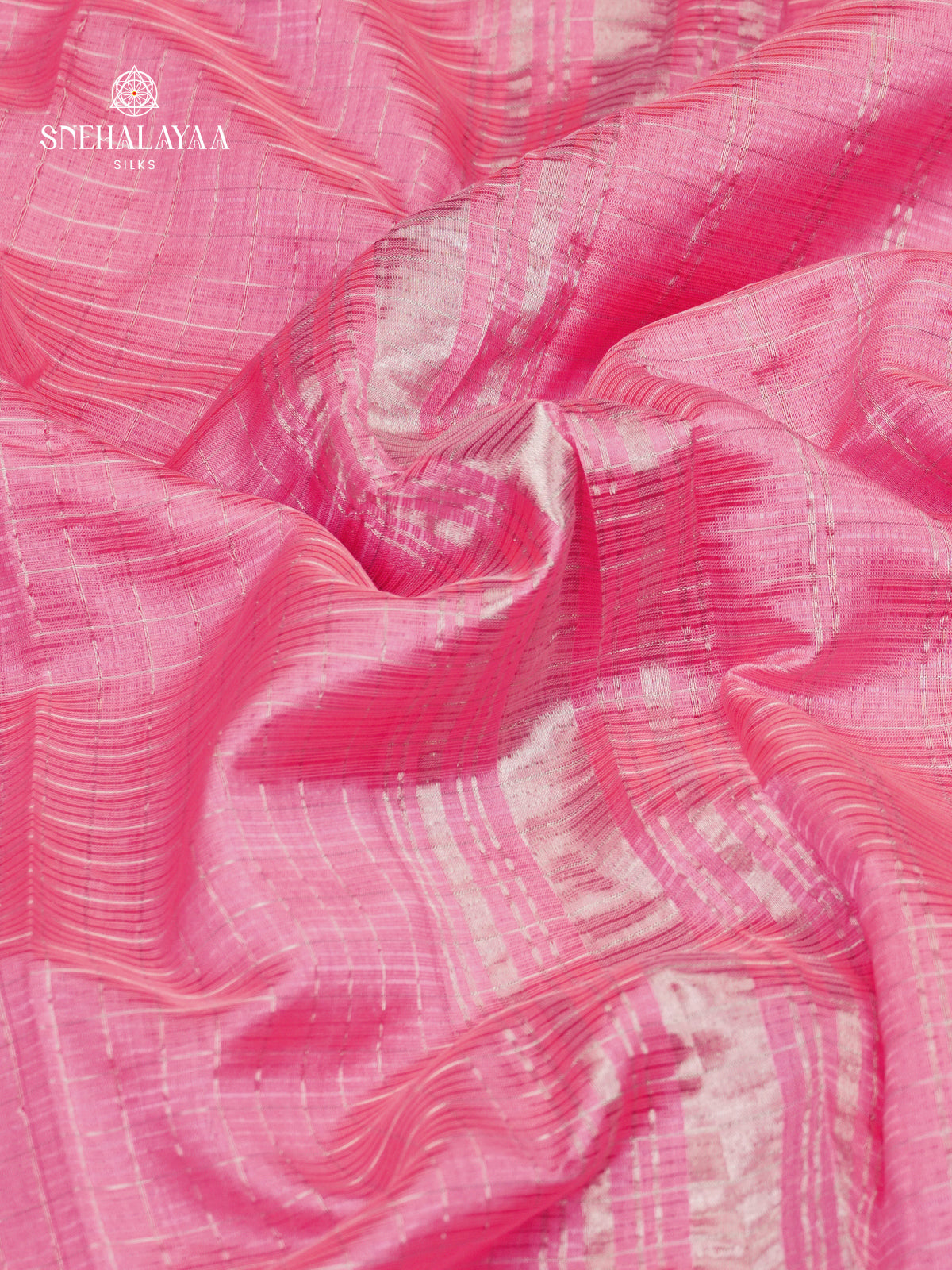 Baby Pink Mangalagiri Silk Cotton Saree