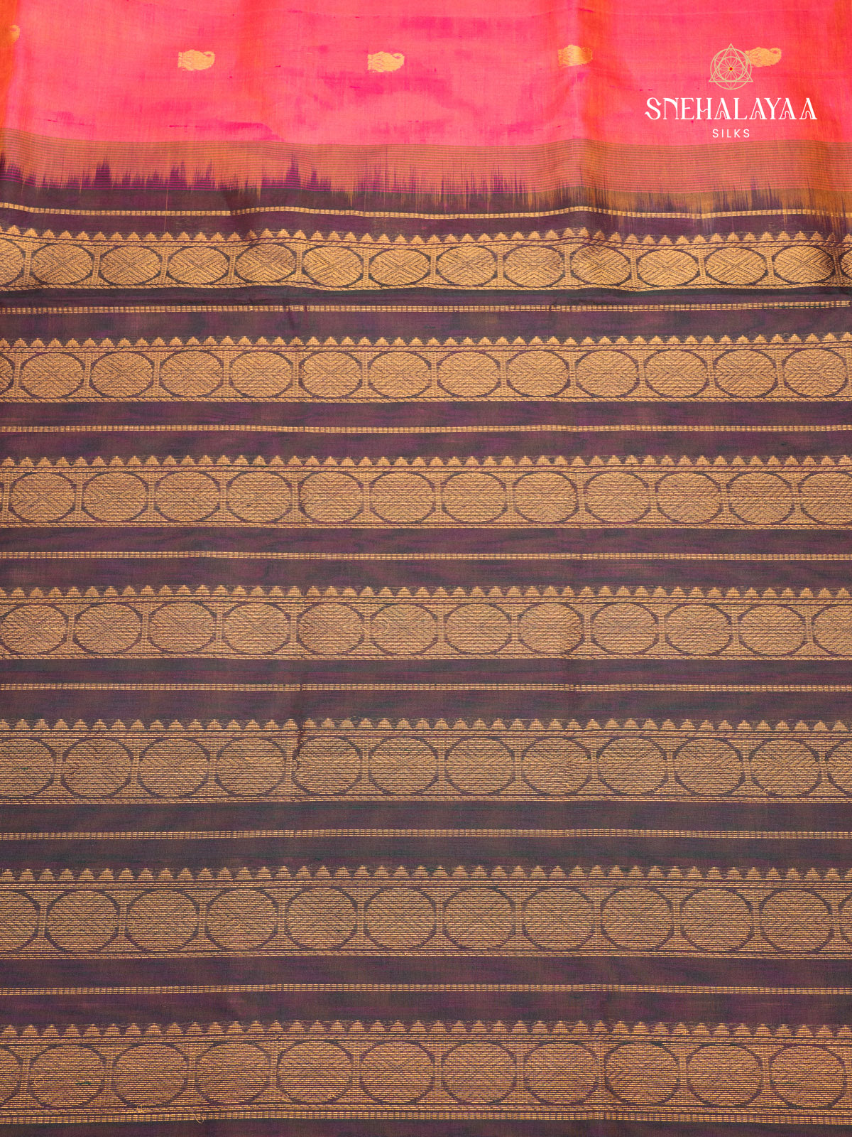 Pink Kanchi Silk Cotton Saree